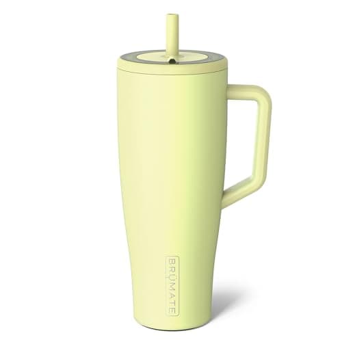 BrüMate Era 40 oz Tumbler with Handle & Straw | 100% Leakproof Insulated Water Bottle Tumbler with Lid & Flexible SoftSip Straw | Made of Stainless Steel | Cup Holder Friendly | 40oz (Prickly Pear) Prickly Pear 40oz