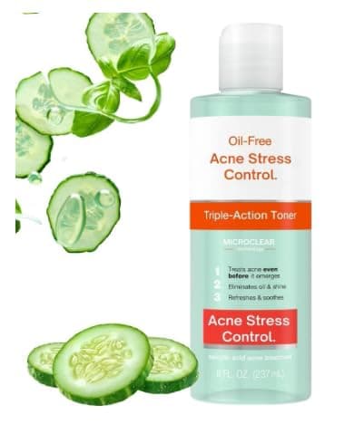 Acne Stress Control Facial Toner, Salicylic Acid, 8 fl. oz