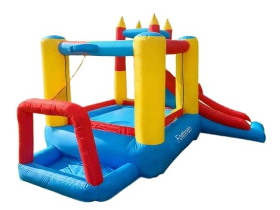 Fantaxia Bounce House, Inflatable Water Park with Slide and Basketball Hoop, Backyard Playground for Kids Ages 3-12, Commercial Jumping Castle