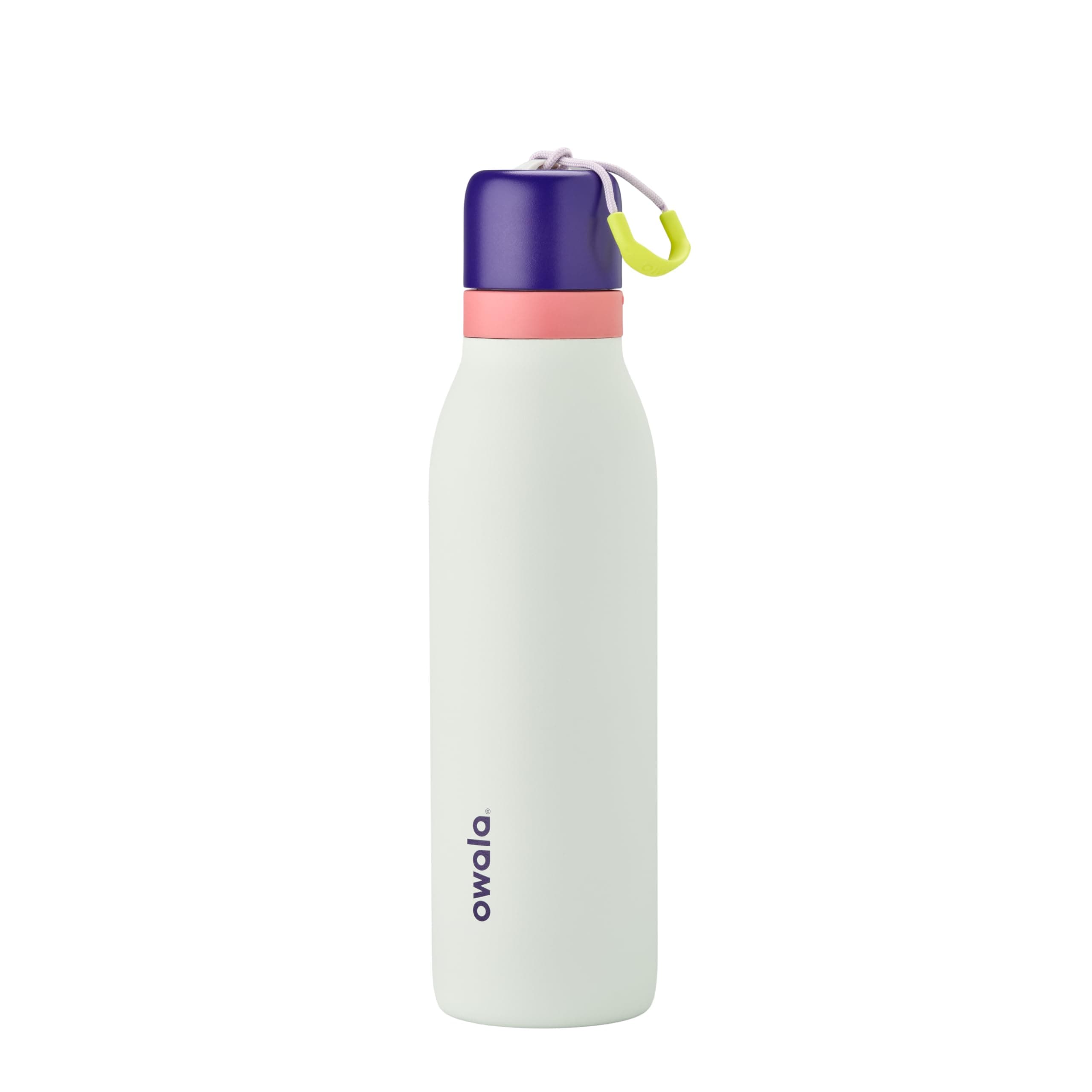 Owala Owala FreeSip Twist Insulated Stainless Steel Water Bottle with Straw for Sports and Travel, BPA-Free, 18-oz, Purple/Mint (Minty Horizons) Misty Horizons 18 Ounces