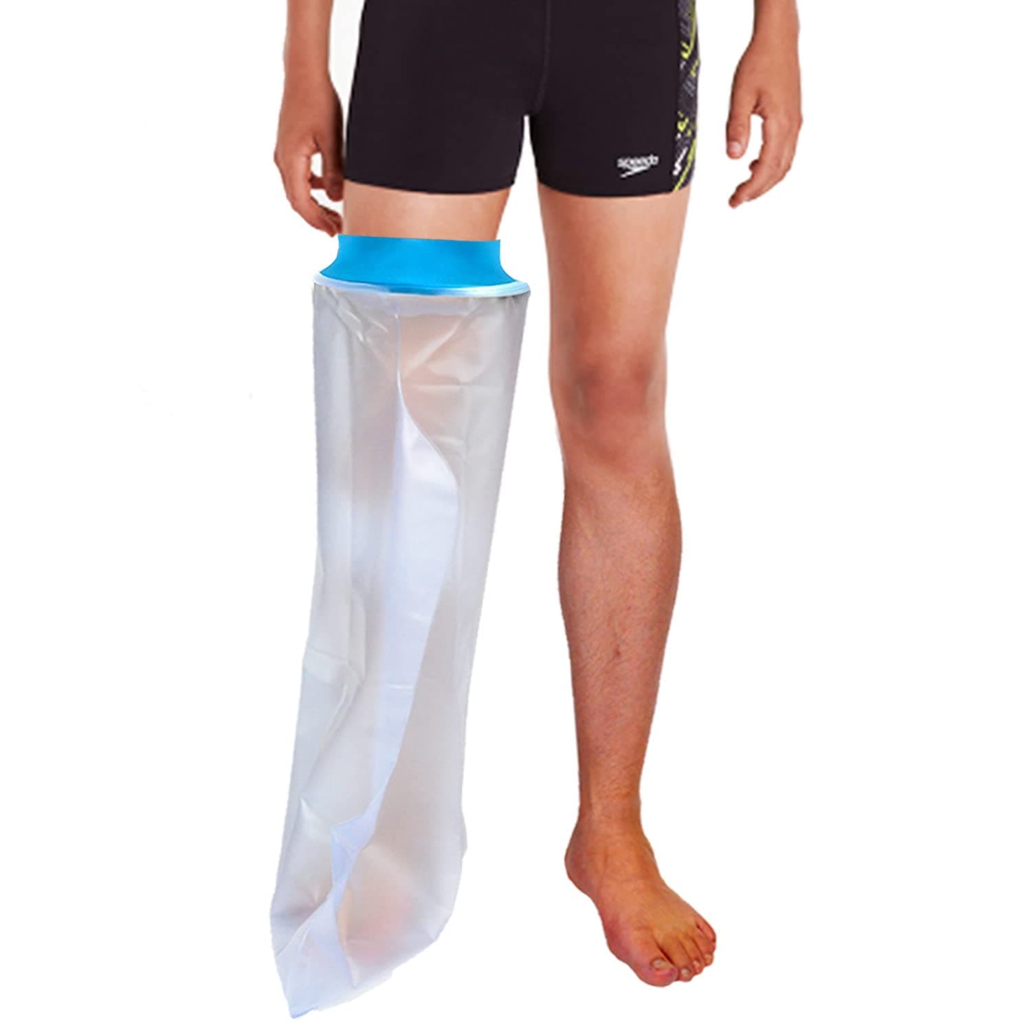 Asunby Cast Covers for Shower Leg Adult Waterproof full Leg Protector Shower Bandage Wound Showering for Broken Leg Knee Foot Ankle Wound Burns Care Supplies, After Surgery Gifts,Reusable Long Full size-30.7"