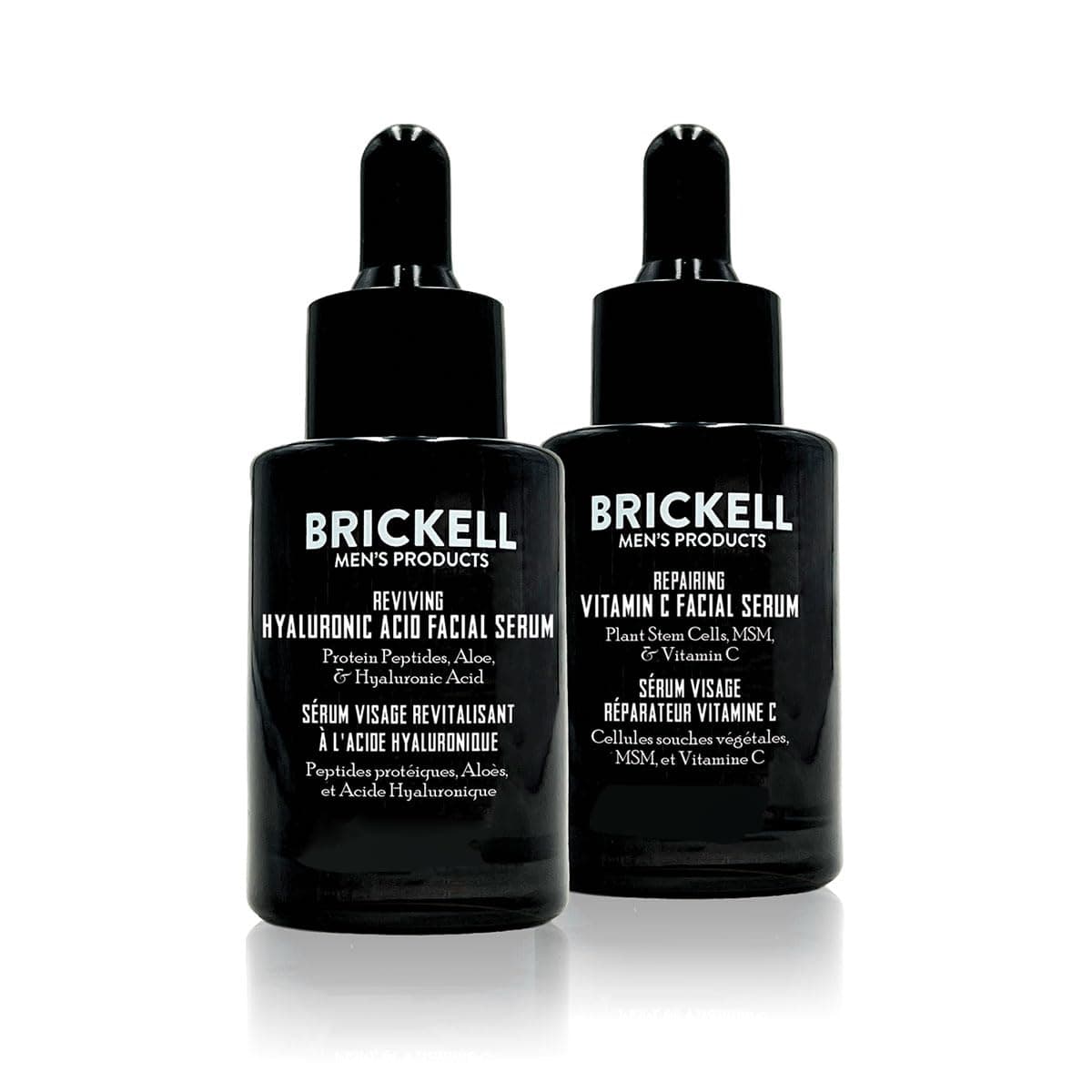 Brickell Men's Daily Anti-Aging Day and Night Serum Routine, Natural and Organic, Scented
