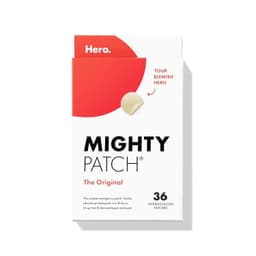 Mighty Patch™ Original patch from Hero Cosmetics – The #1 Hydrocolloid Acne Pimple Patch for Shrinking Zits and Whiteheads in 1 use; Nighttime Spot Stickers for Face and Skin (36 Count) 36 Count (Pack of 1)
