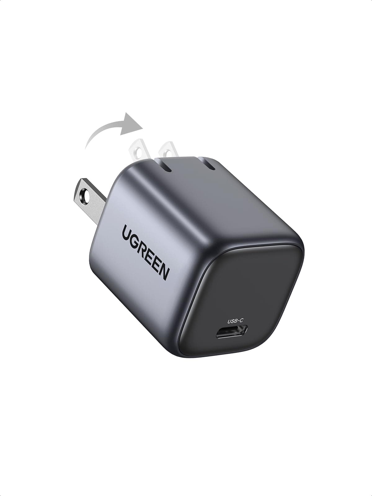 UGREEN UGREEN 30W USB C Charger for iPhone 17, Nexode Foldable GaN PPS Compact Fast Wall Charger Block, USB-C Power Adapter for iPhone 17/16/15/14, Galaxy S25/S24/S23/S22 (Black)