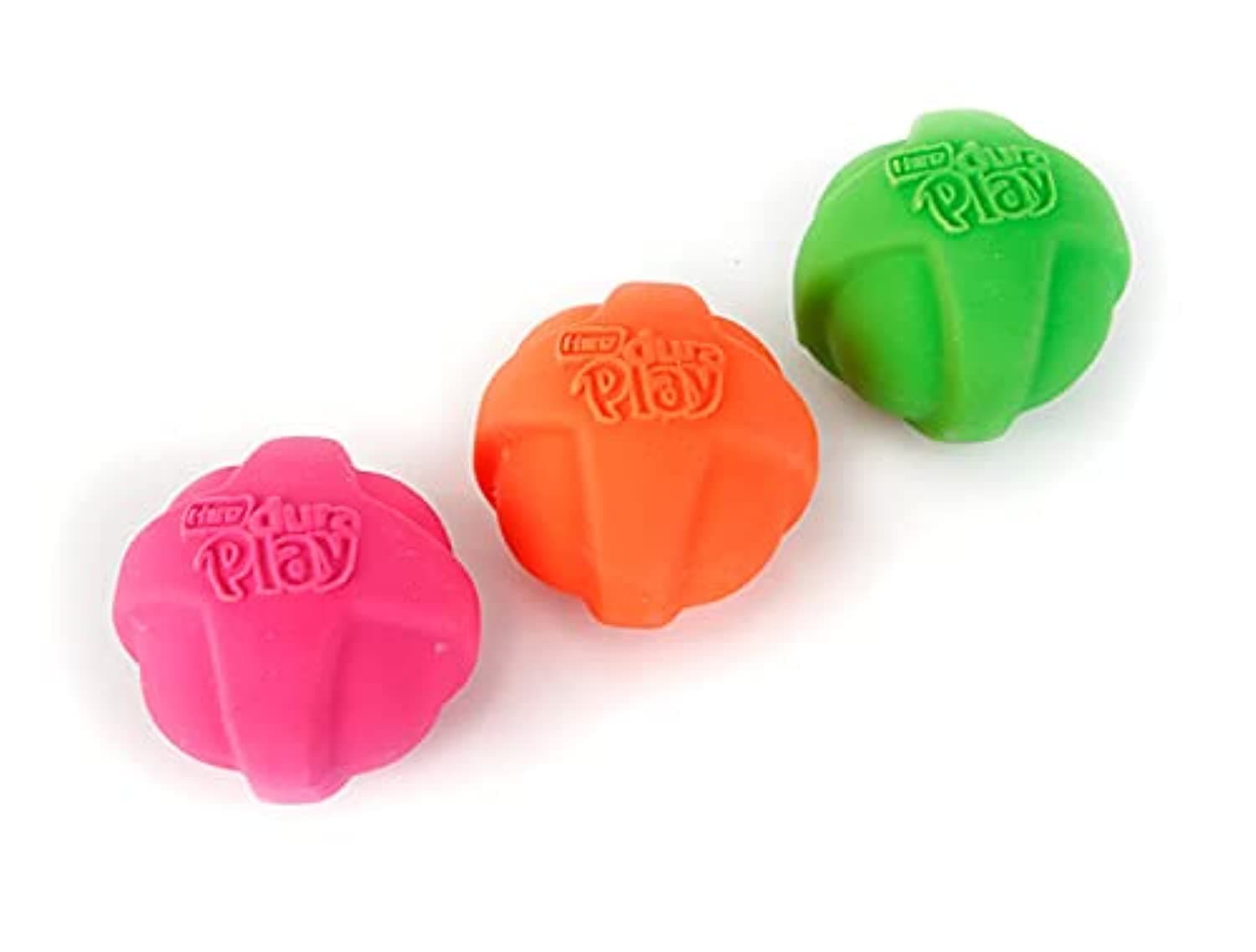Hartz Dura Play Bacon Scented Squeak Ball Dog Toy for Small Breeds, 3 Pack Small (3 Count)