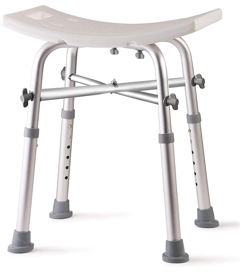 Dr. Kay's Adjustable shower Chair for inside shower with Unique Heavy Duty Crossbar Supports, Shower Stool for the inside tub, Bath stool, adjustable shower chair for the elderly and disabled, 500 lbs With Crossbar Support