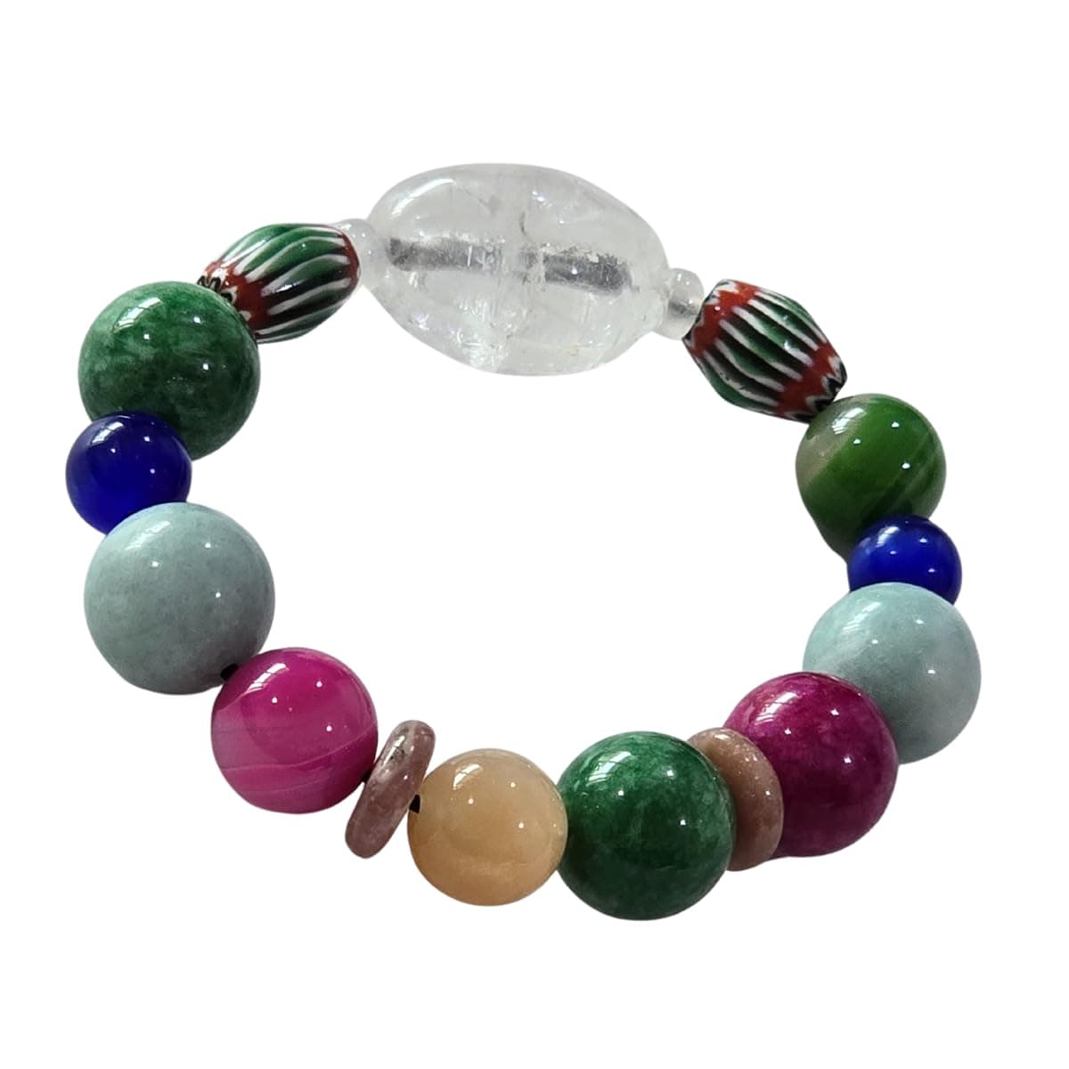 Multi-Gemstone Energy Healing Bracelet – 9 Planet Chakra Beads, Natural Crystal Luck Charm for Balance, Meditation & Gift – Unisex Spiritual Jewelry.