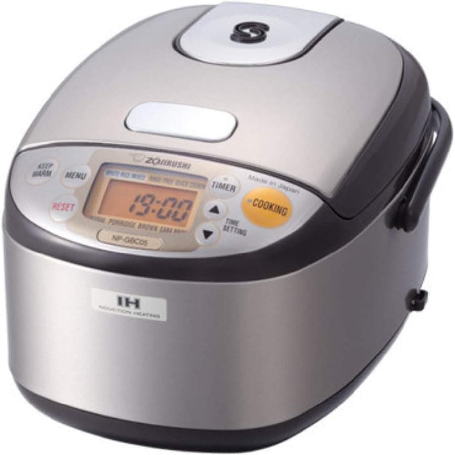 Zojirushi NP-GBC05XT Induction Heating System Rice Cooker and Warmer, 0.54 L, Stainless Dark Brown Stainless Dark Brown Cooker and Warmer