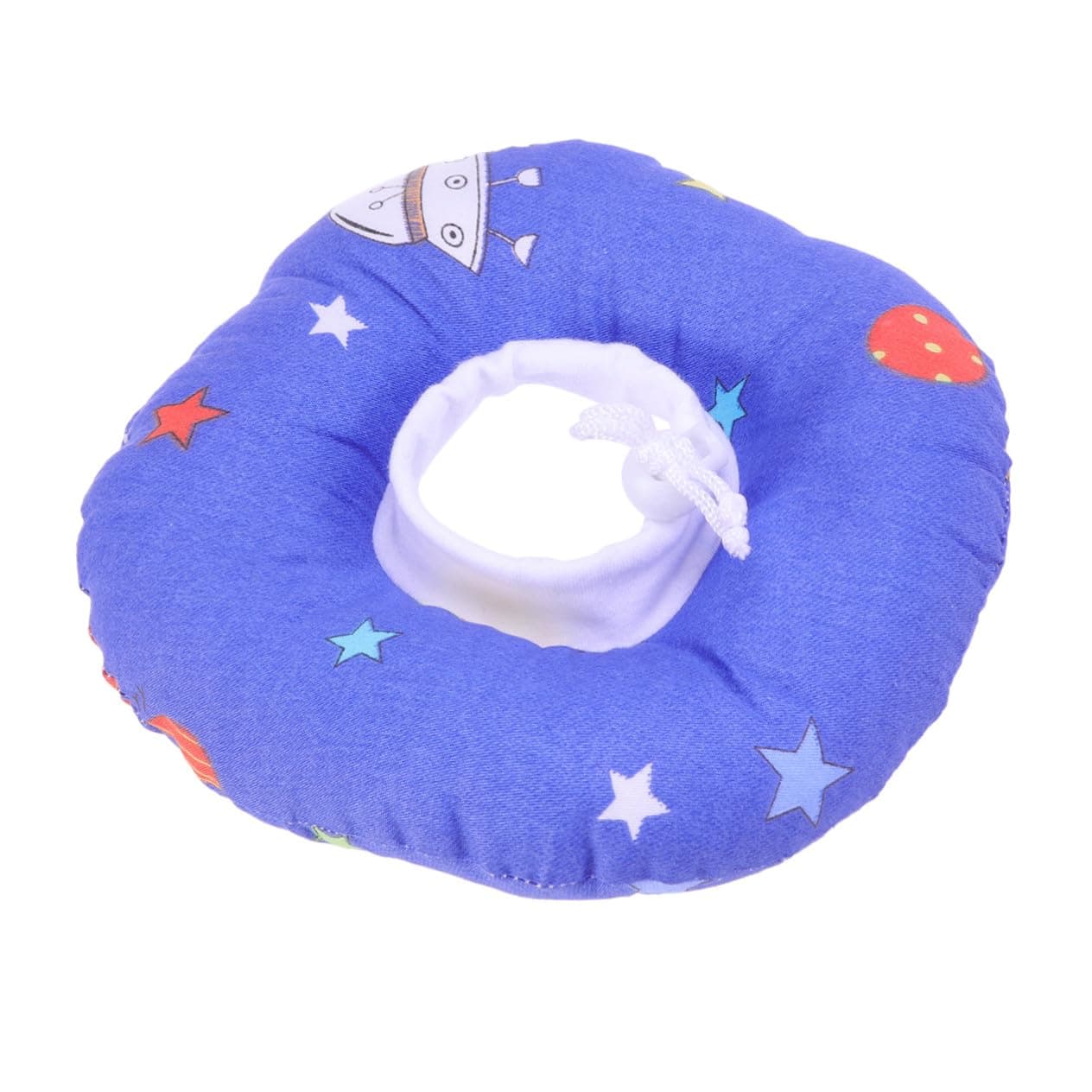 Elizabeth Neck Circle Soft Pet Collar for Wound Healing Lightweight Comfortable Medical Headgear with Cartoon Universe Print for Cats and Dogs to Prevent Licking and Scratching