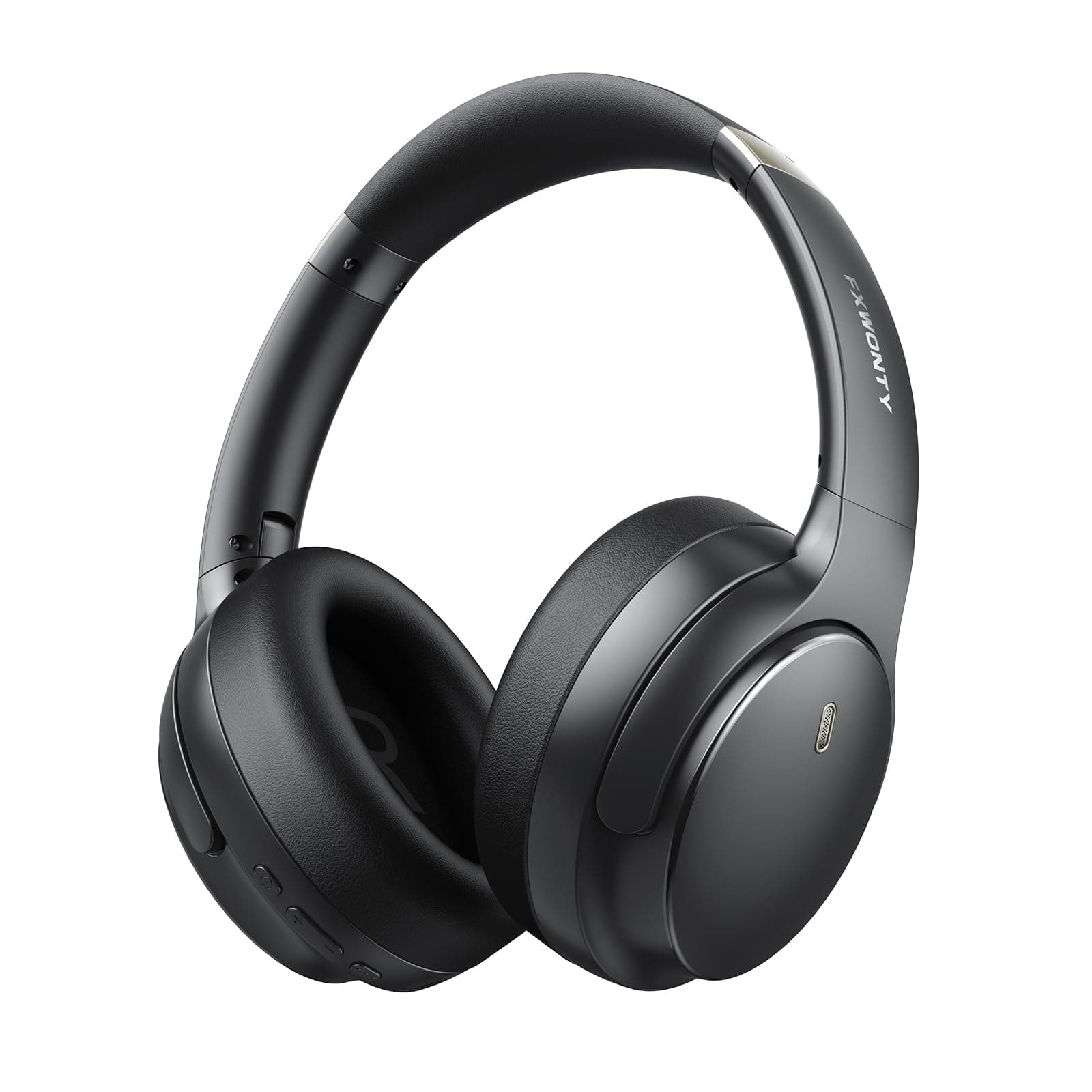 Hybrid Active Noise Cancelling Headphones, Wireless Bluetooth 5.4 Over Ear Headphones & Fast Charging, Hi-Res Audio, Deep Bass, Transparency Mode, 70h Playtime, Comfort for Travel/Office/Home