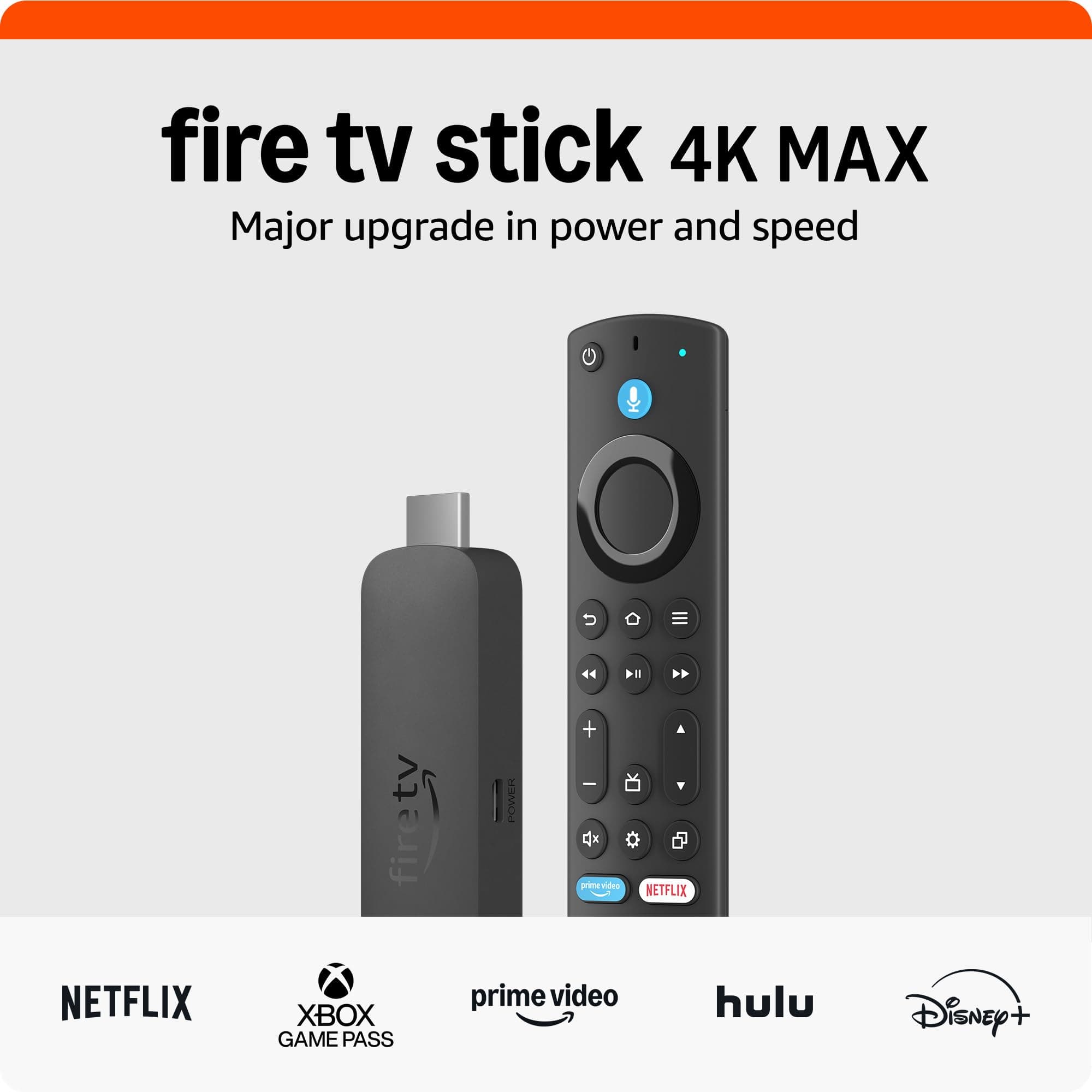 Amazon Fire TV Stick 4K Max streaming device, with AI-powered Fire TV Search, supports Wi-Fi 6E, free & live TV without cable or satellite