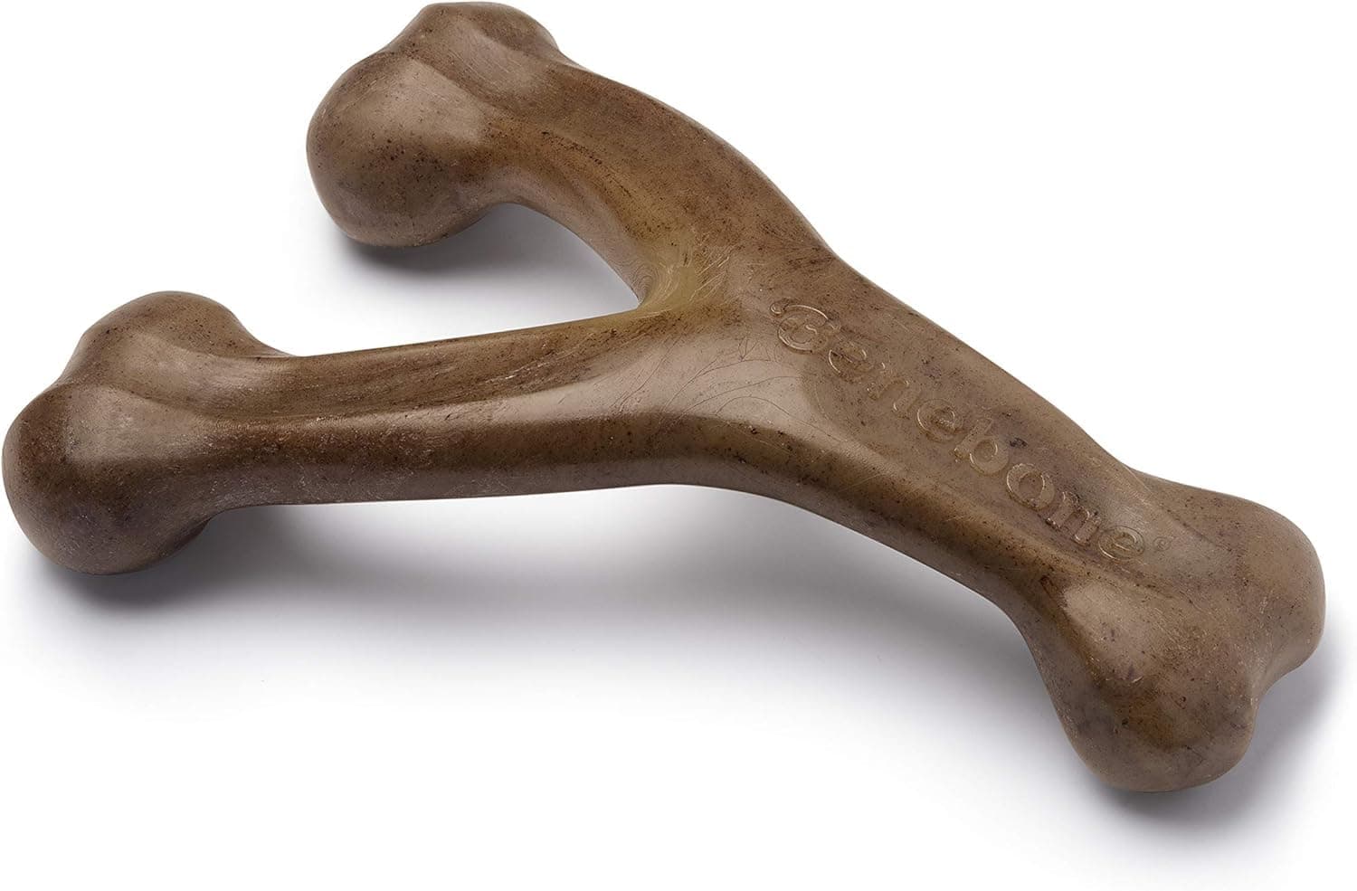 Benebone Wishbone Durable Dog Chew Toy for Aggressive Chewers, Made in USA, Giant, Real Bacon Flavor REAL: Bacon Giant