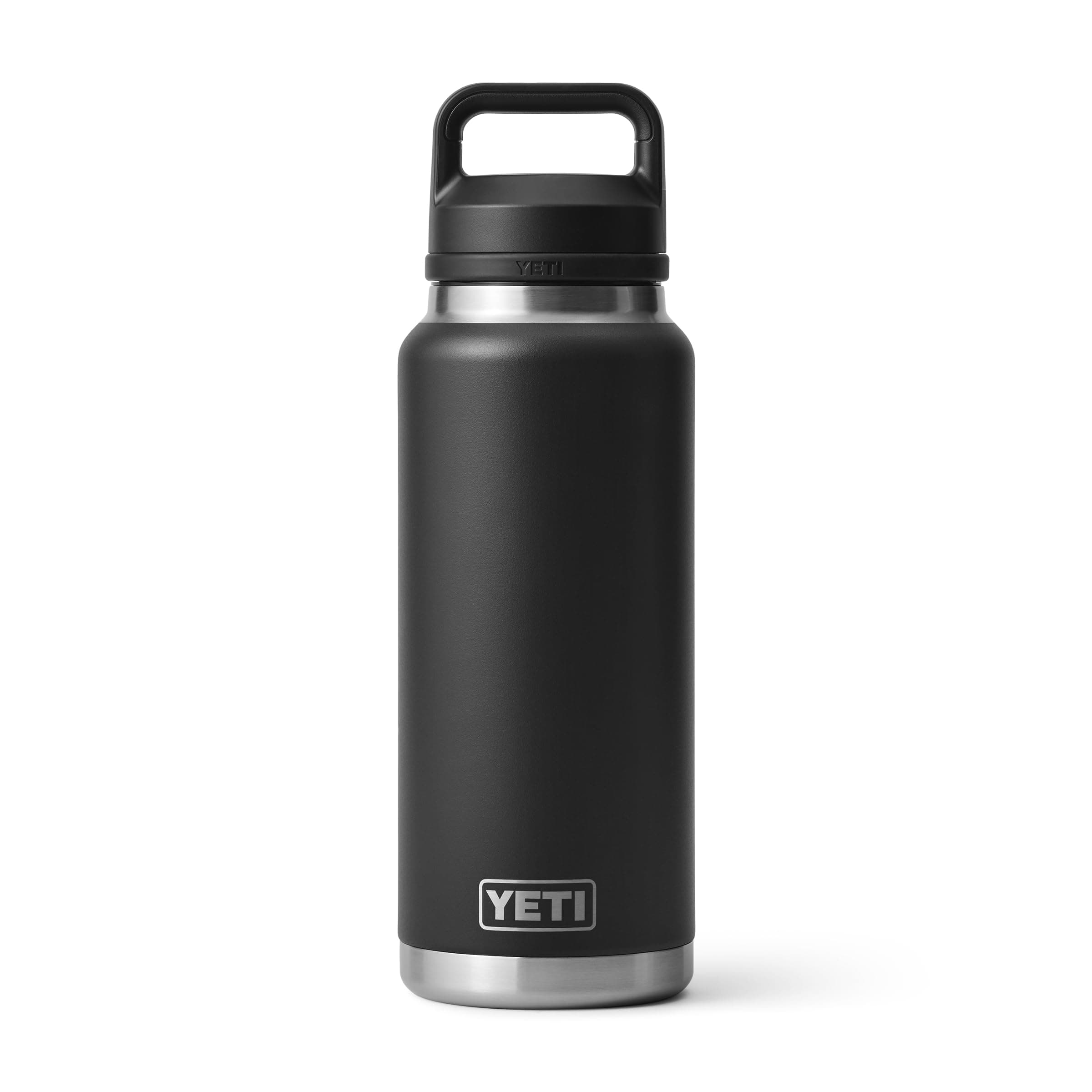YETI Rambler 36 oz Bottle, Vacuum Insulated, Leakproof, Stainless Steel with Chug Cap Black