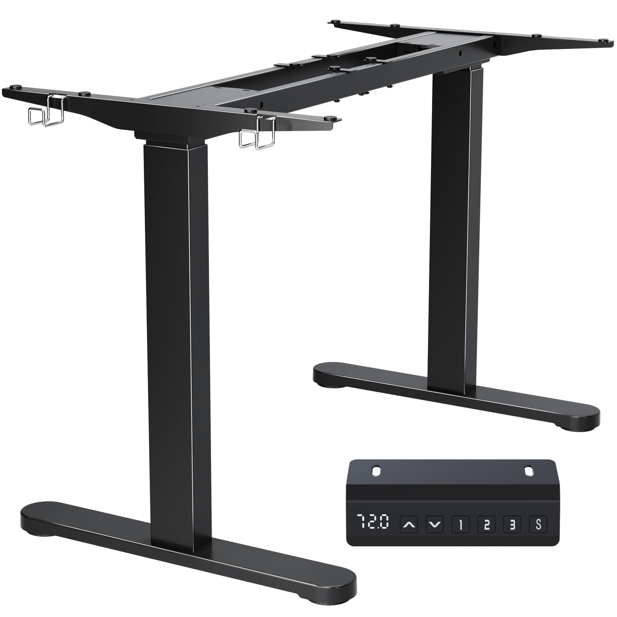 BONTEC Electric Standing Desk Frame, Height Adjustable Sit Stand Desk Base Ergonomic (Dual Motor)