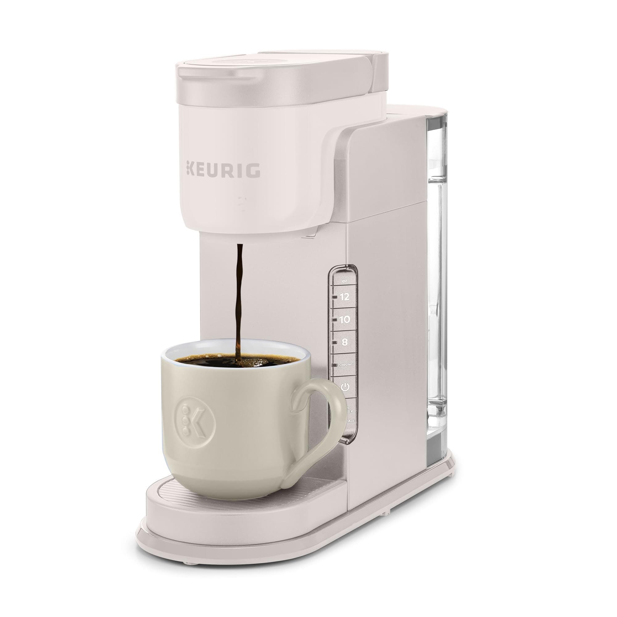 Keurig K-Express Single Serve Coffee Maker – Strong Brew Option, 42oz Reservoir, Sleek Design for Holiday Hosting & Gifting, Warm Stone
