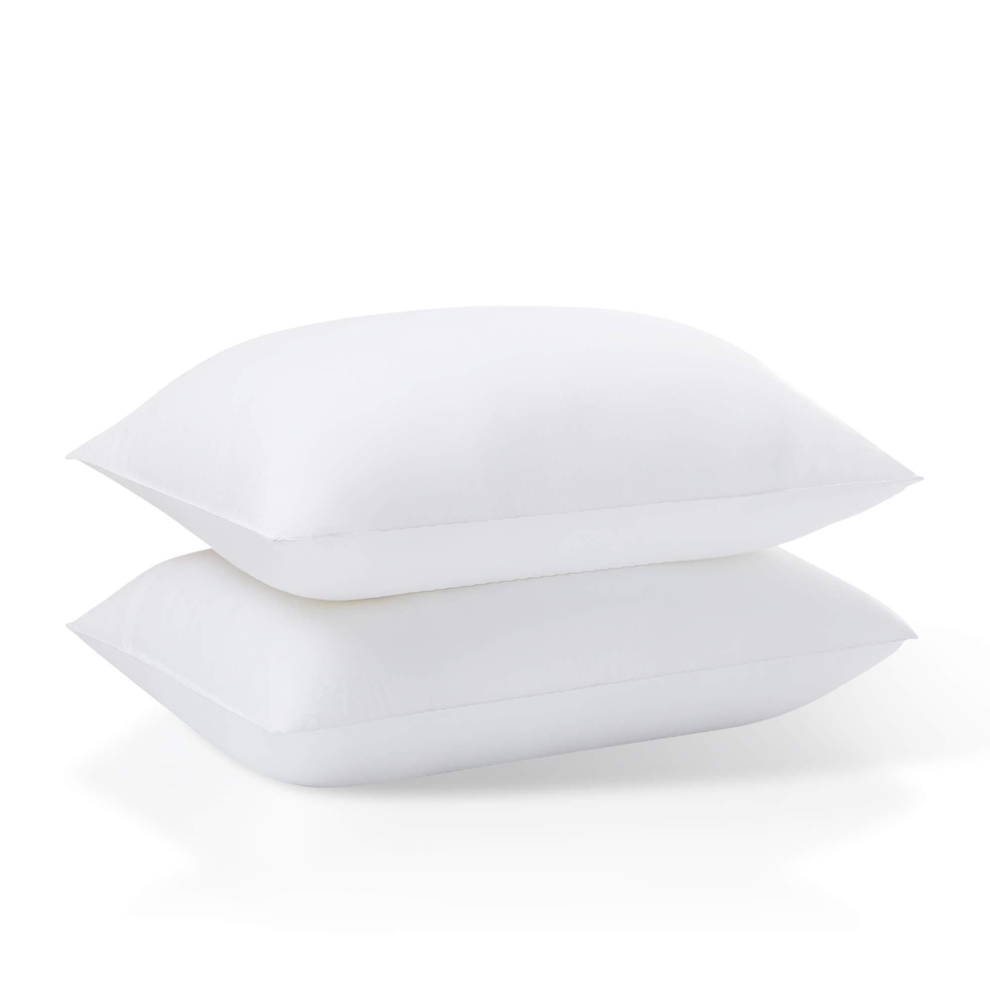 Acanva Basic Bed Pillow Soft Rest Cushion Stuffer for Sleeping, King, White 2 Count 2 Count King