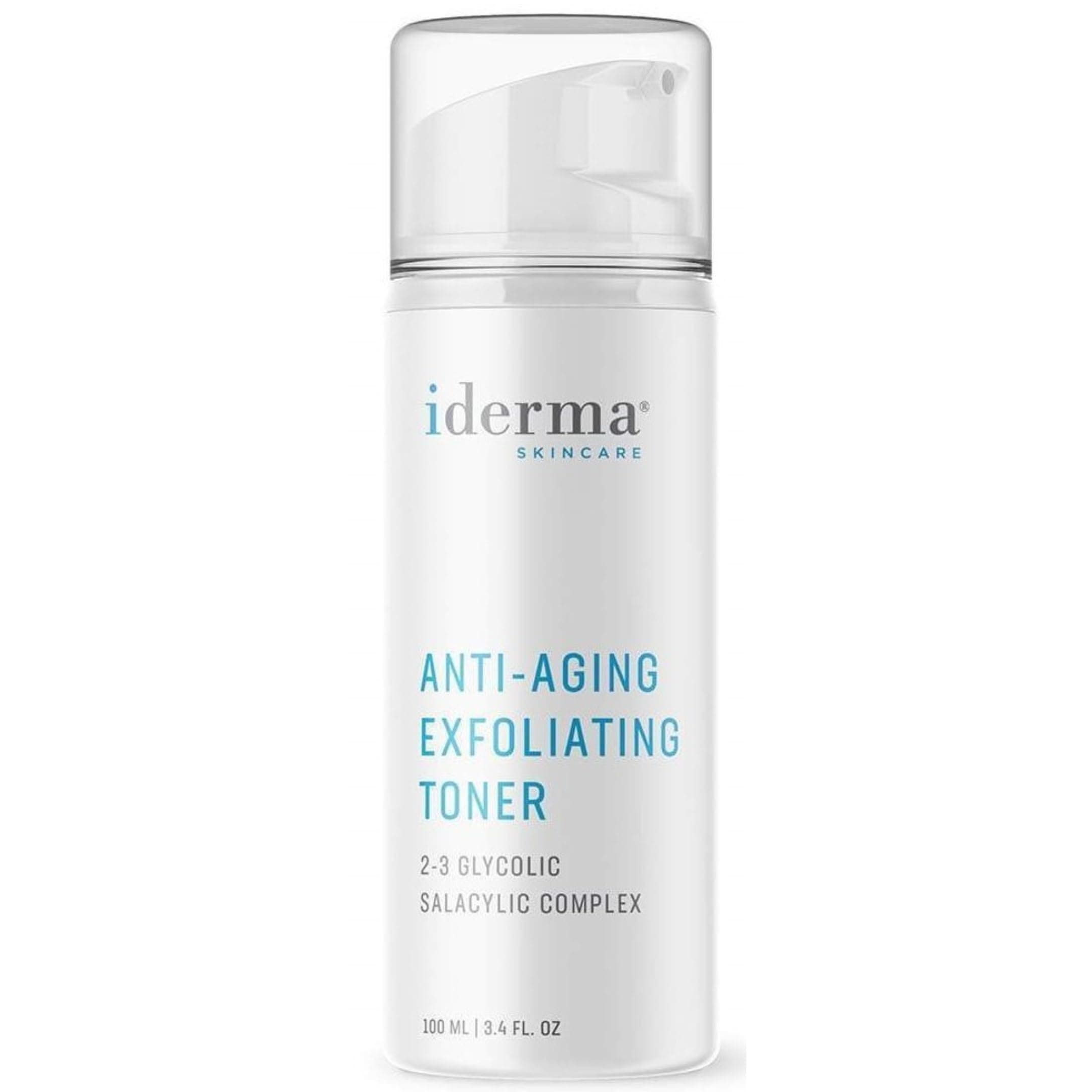 Anti-Aging Exfoliating Facial Toner – Hydrating Toner for Face Formulated for Women, Oily Complexion, Clear Skin, Balanced Texture, Astringent Care, Radiant Appearance, Gentle Face Treatment by iDerma 1