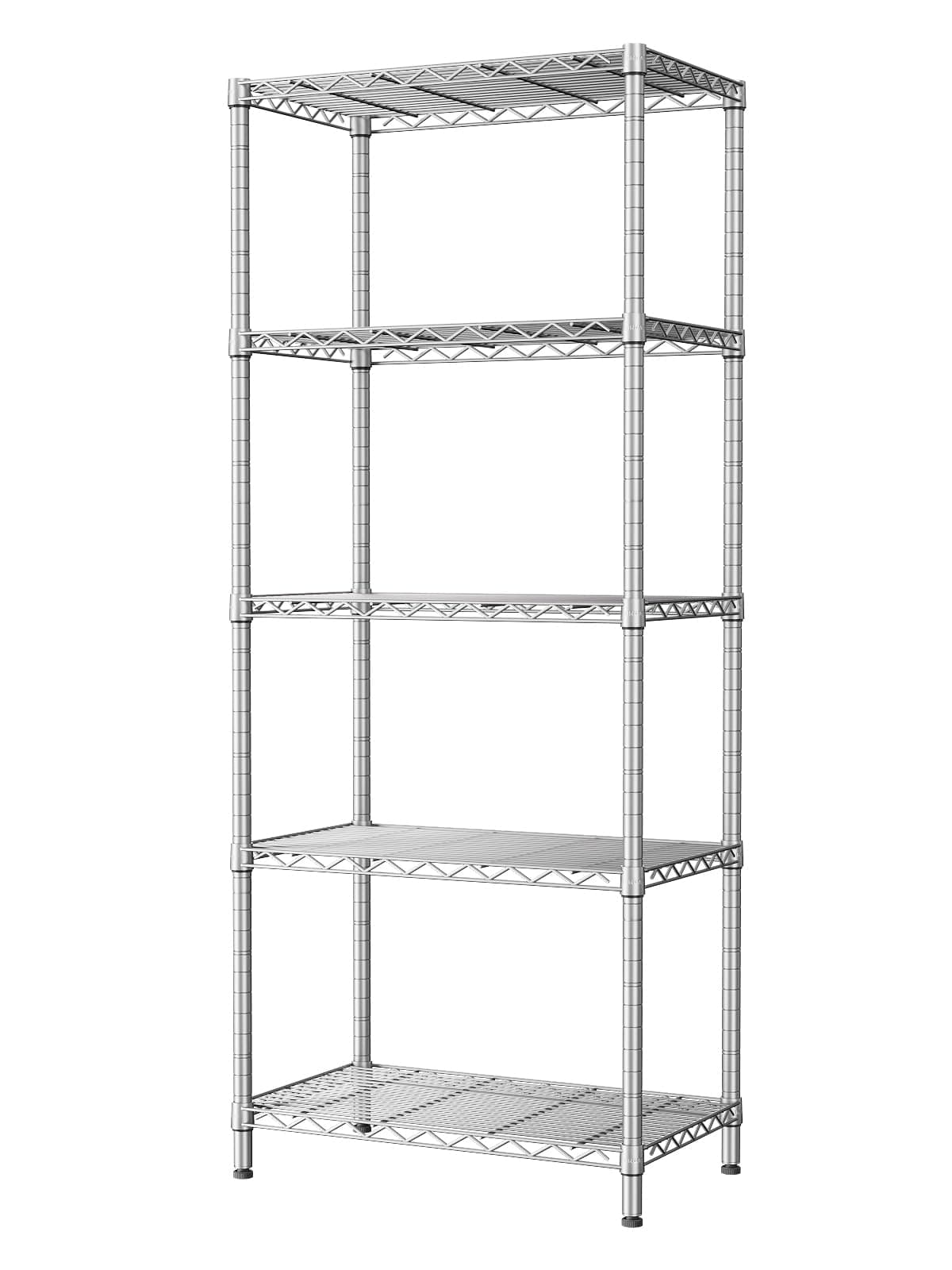 SINGAYE 5 Tier Storage Garage Shelving Units Heavy Duty Wire Shelves Pantry Metal for Pantry Closet Kitchen Laundry Bathroom Organizers Shelf Home Shorage Gray Grey 5 Gray 14"Dx24"Wx59.5"H