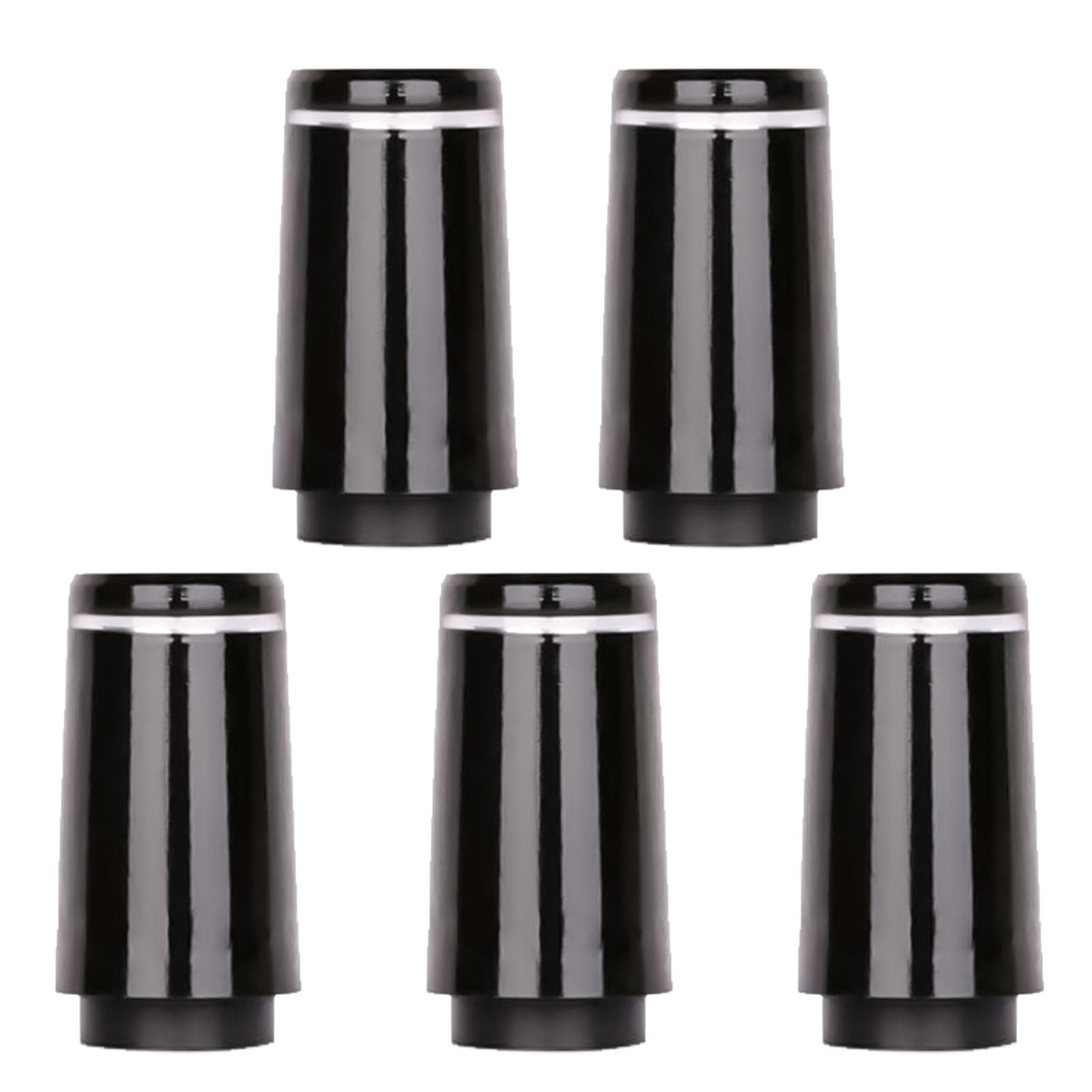 Set Of 5Pcs Golfs Club Sleeve Covers Club Ferrules Accessories For Iron Parallel Shaft Golf Ferrules 9.4x22 3.8x13.6mm