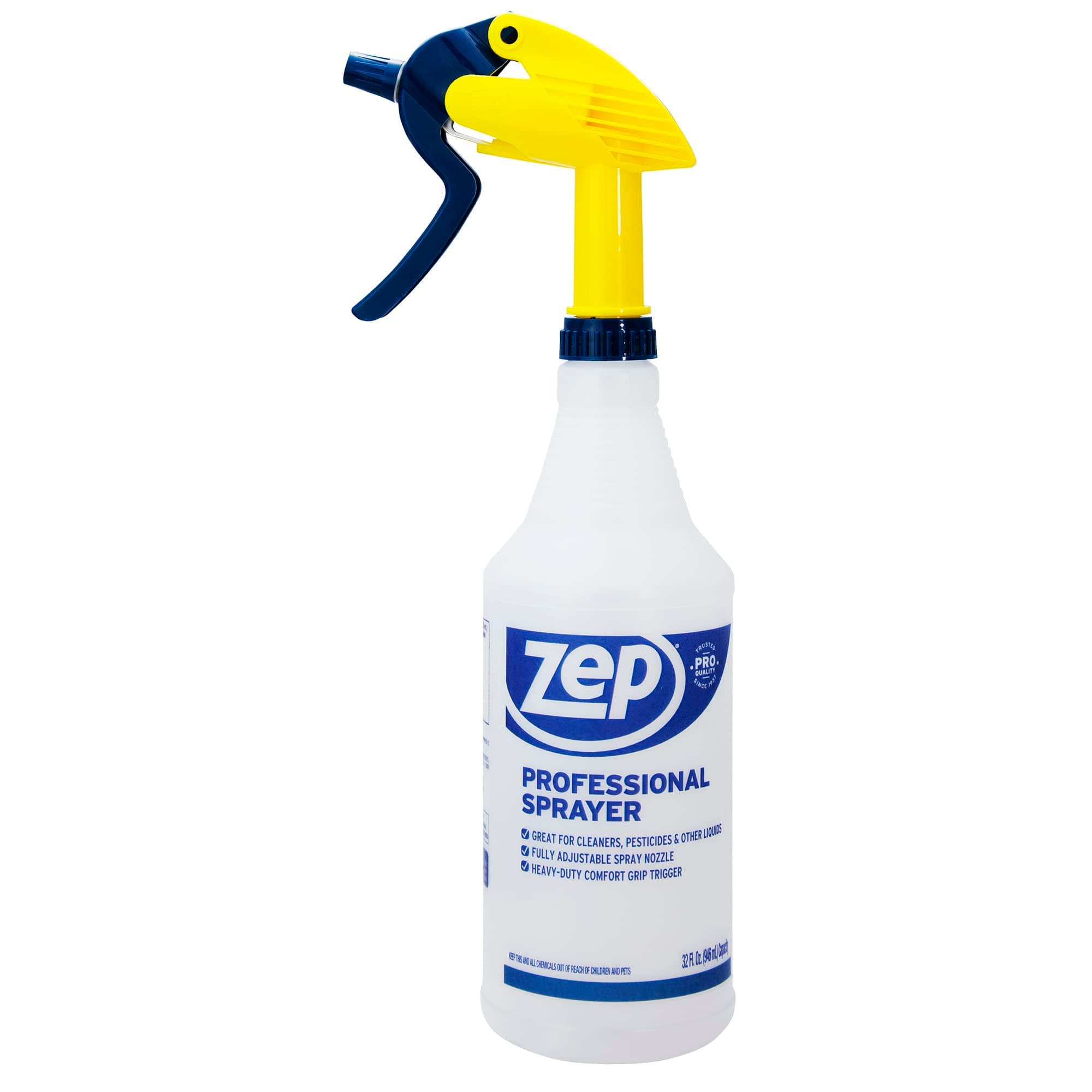 Zep Professional Sprayer Bottle 32 ounces - Up to 30 Foot Spray, Adjustable Nozzle 1
