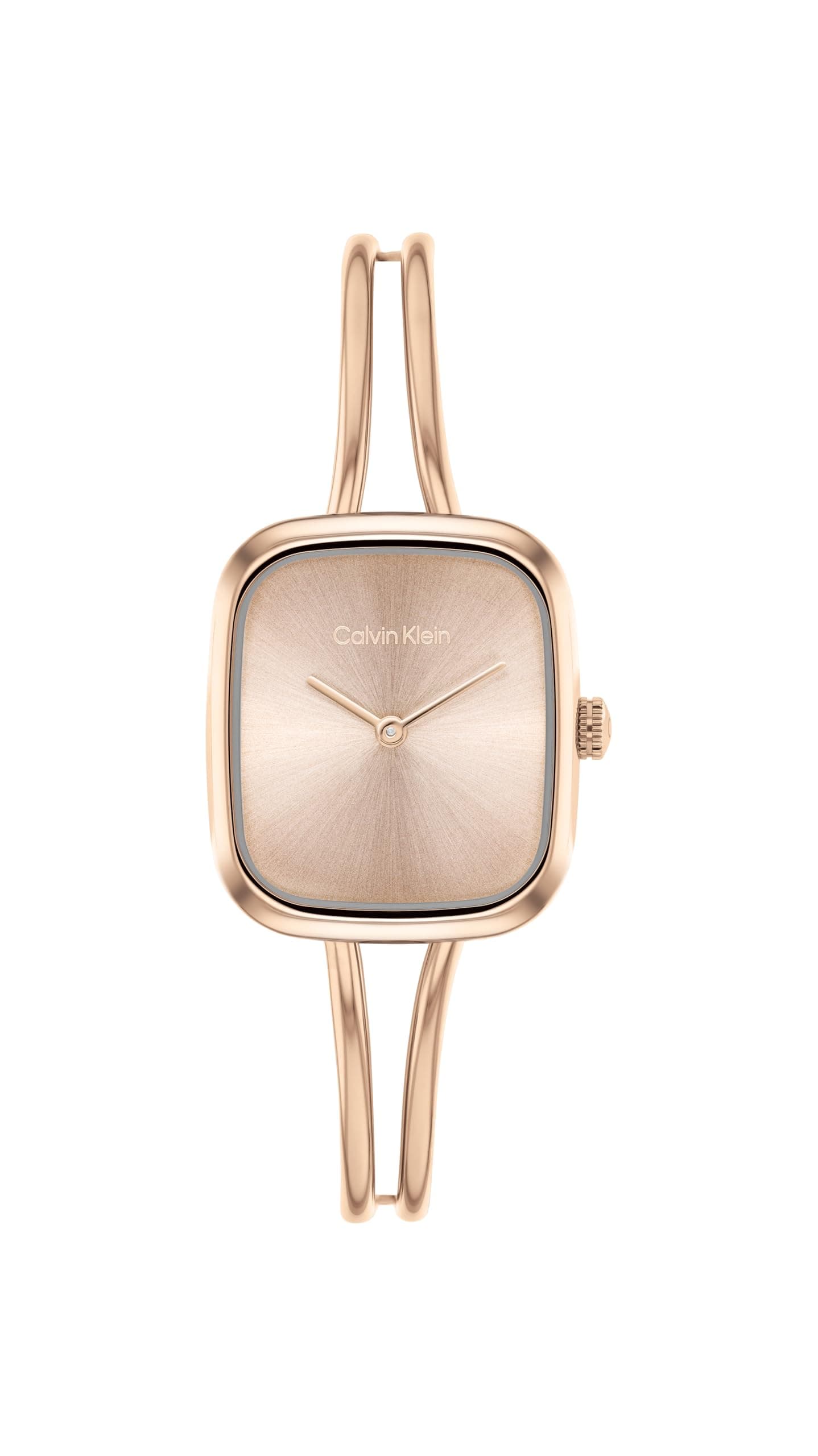 Calvin Klein Women’s CK Adore Stainless Steel Watch – 24mm Tank Case, Adjustable Bangle Bracelet, Petite Elegant Design - Gift for Her Rose Gold