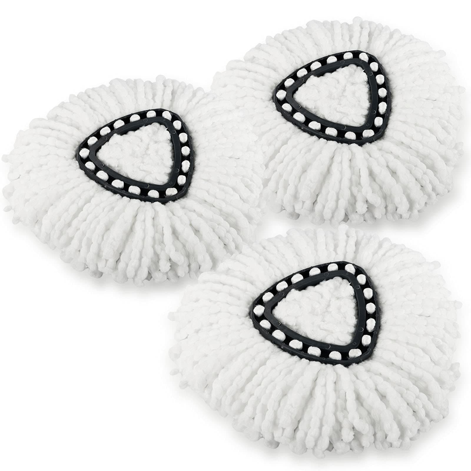 3 Pack Spin Mop Refill Replacement Head Compatible with Ocedar EasyWring Spinning Mop - Microfiber Mop Replace Heads