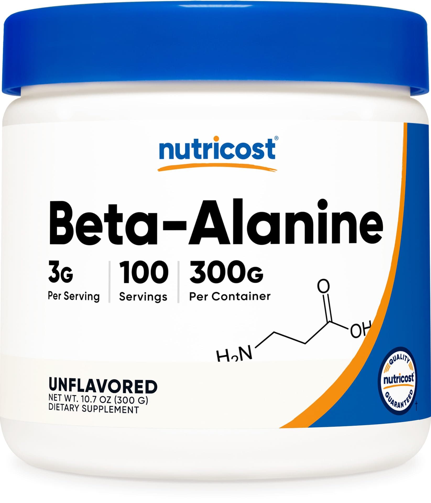 Nutricost Beta Alanine Powder 300 Grams (10.7oz) - 3 Grams Per Serving 10.6 Ounce (Pack of 1)
