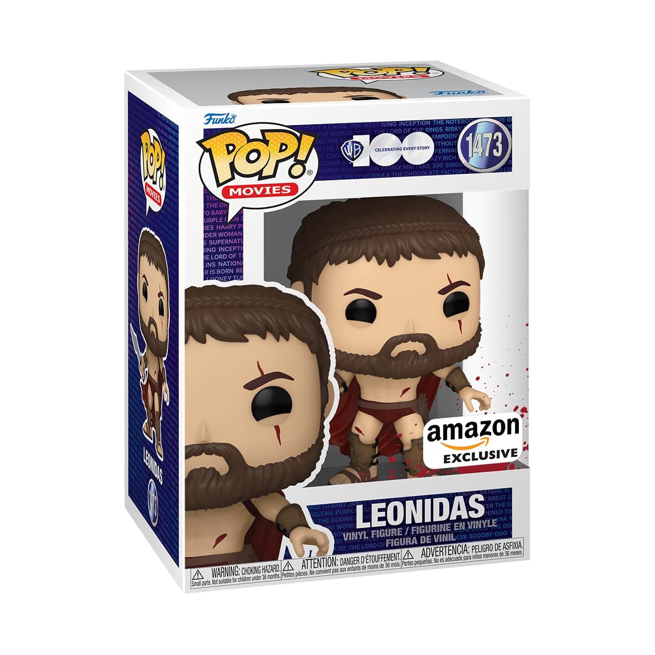 Funko POP! Movies: 300- Leonidas - Bloody - 300 The Movie - Collectable Vinyl Figure - Gift Idea - Official Merchandise - for Kids & Adults - Movies Fans