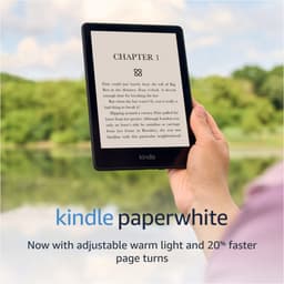 Amazon Kindle Paperwhite (8 GB) – Now with a larger display, adjustable warm light, increased battery life, and faster page turns – Black Without Kindle Unlimited 8 GB Lockscreen Ad-Supported Black