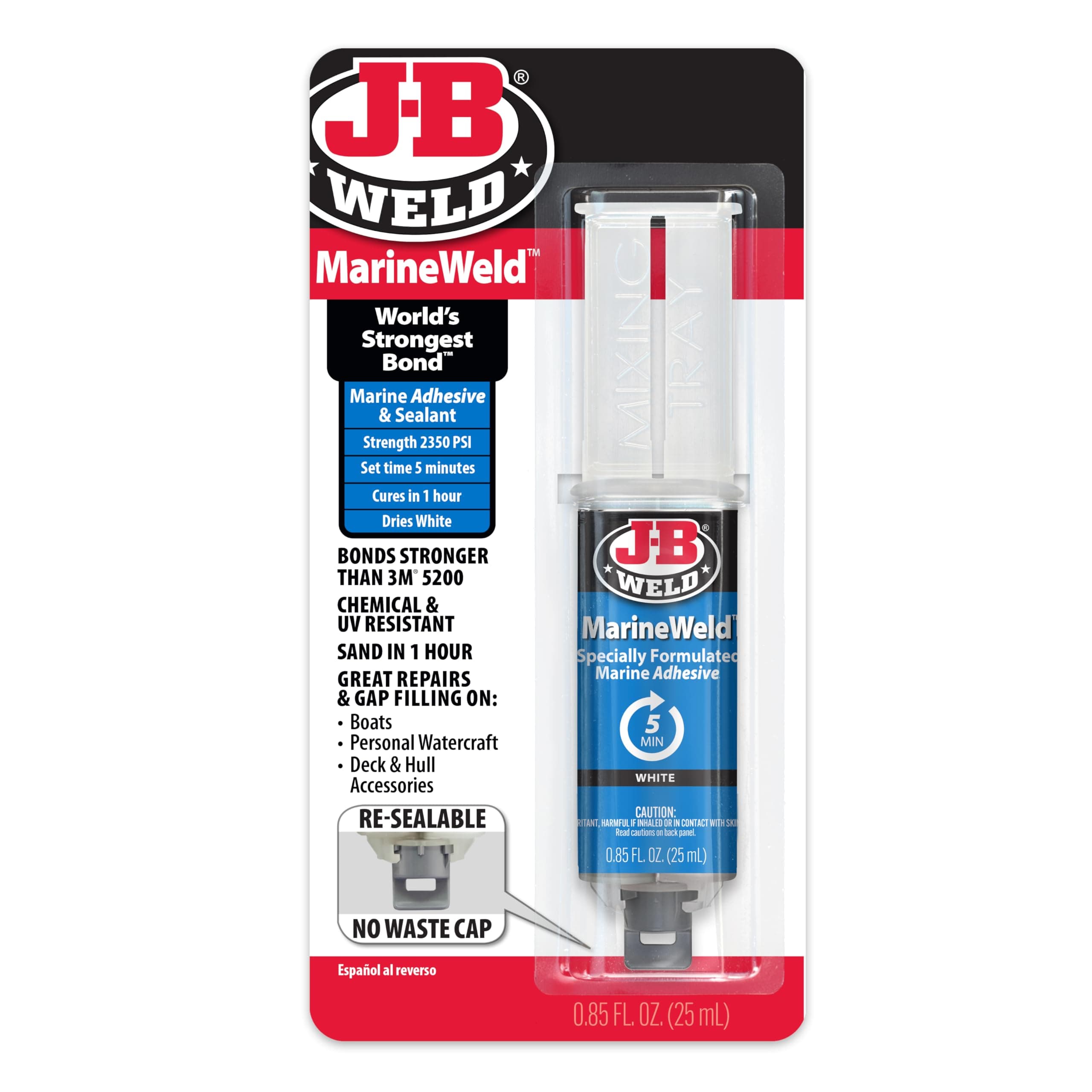 J-B Weld 50172 25 ml MarineWeld Syringe 25ml