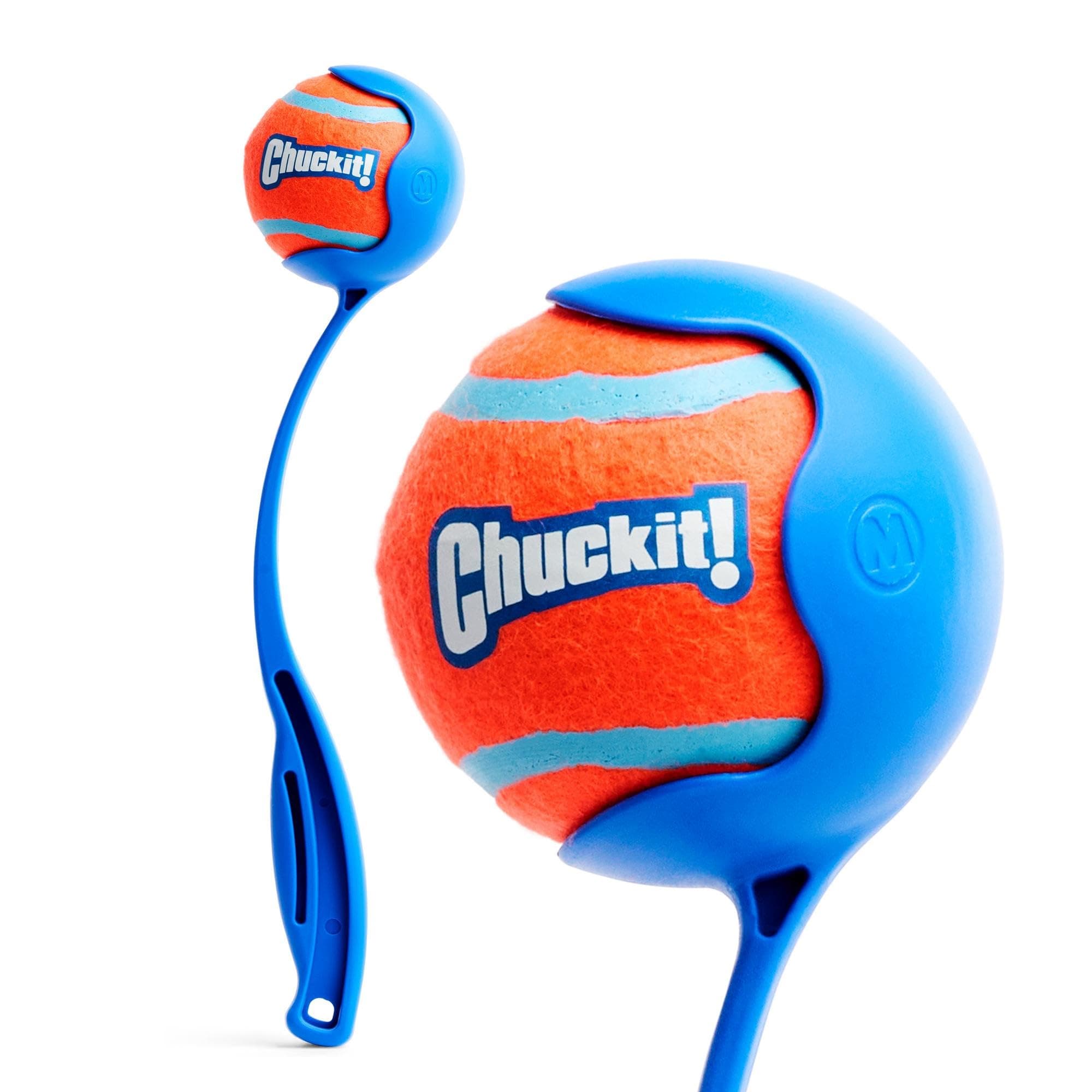 Chuckit! Dog Ball Launcher - Sport 12" with Medium (2.5"), Dog Fetch Ball Thrower, For Dogs 20-60 Pounds, Made in USA Sport 12in