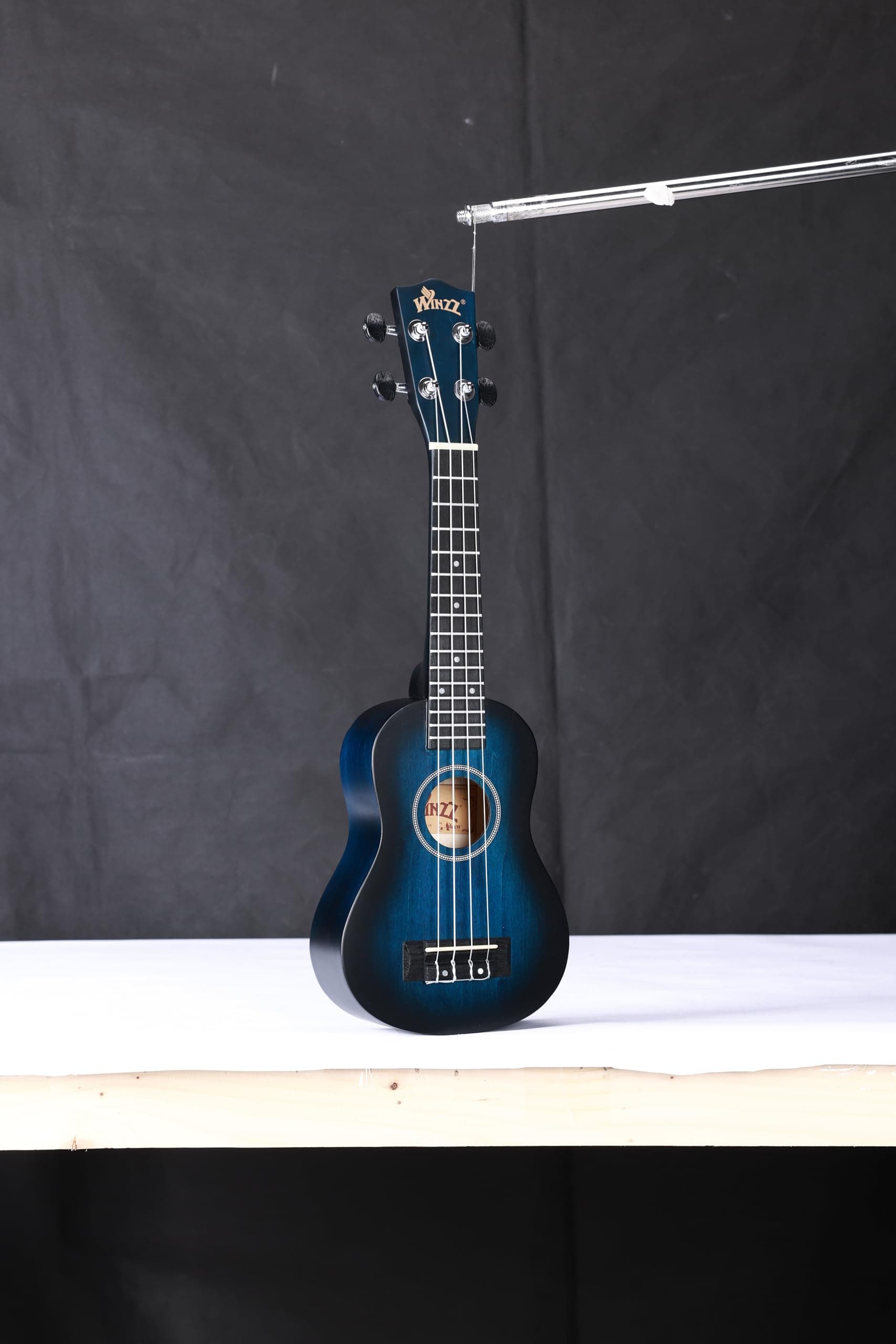 Winzz Ukulele Concert, Ukulele Beginner Kit for Adults and Children, Unique Color Design (vintage blue, 21 Inches - Soprano) 21 Inches - Soprano vintage blue