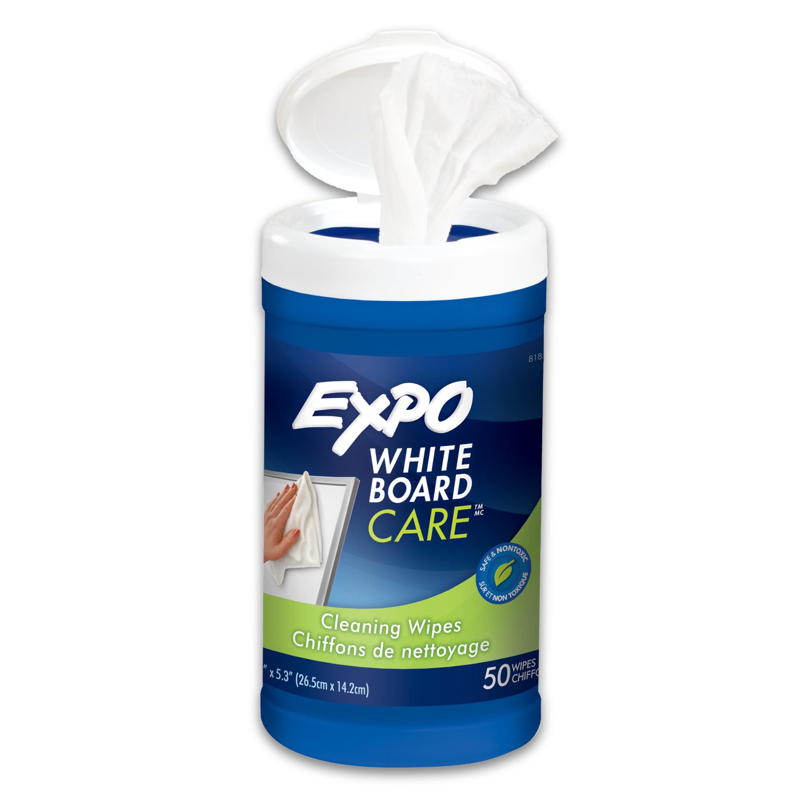 EXPO White Board Care Dry Erase Wipes, 8-Inches x 5.5-Inches, 50 Count 50 Count (Pack of 1)