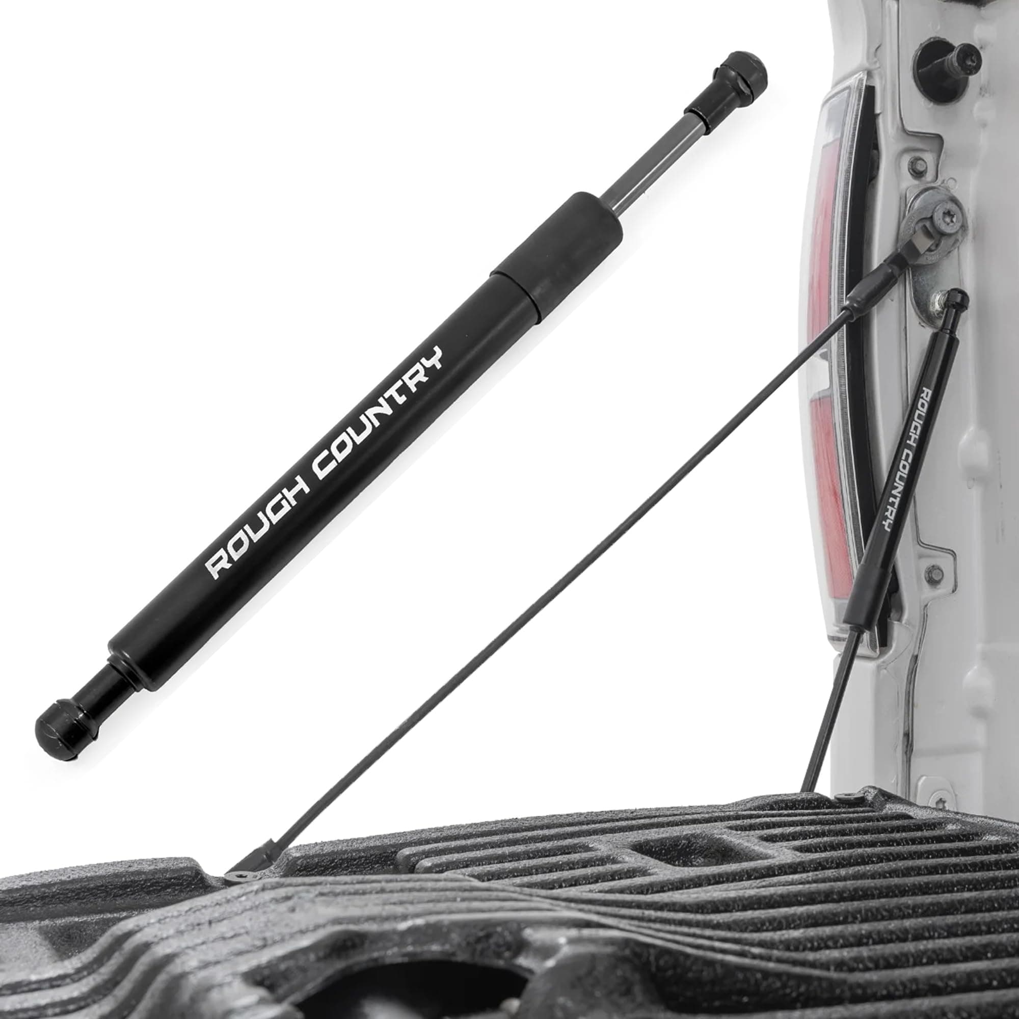 Rough Country Tailgate Assist for Ford F-150/F-250/F-350 Super Duty Truck 2WD/4WD (2015-2025) - Smooth, Safe & Controlled Tailgate Lowering