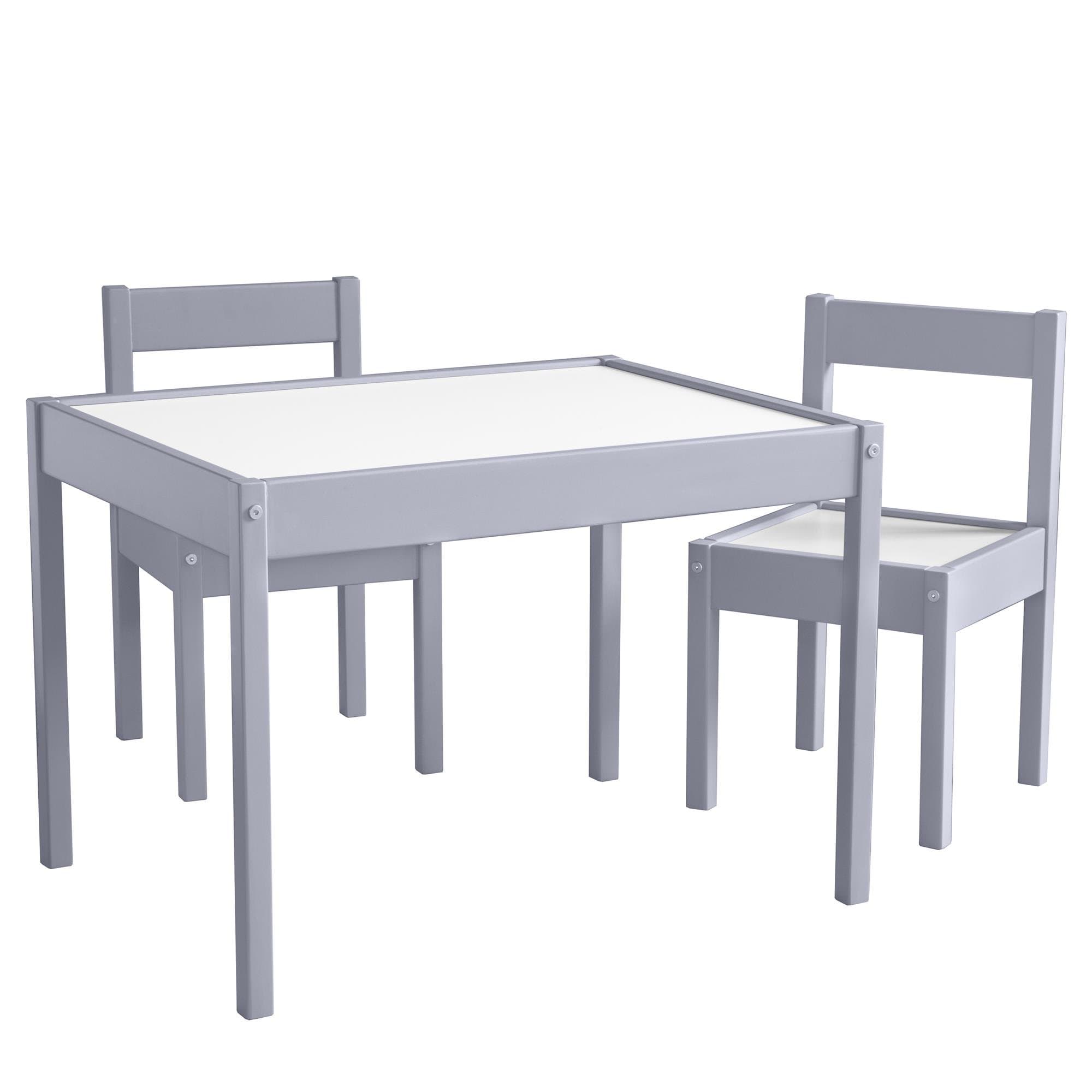 Baby Relax Hunter 3-Piece Kiddy Table & Chair Kids Set, Grey