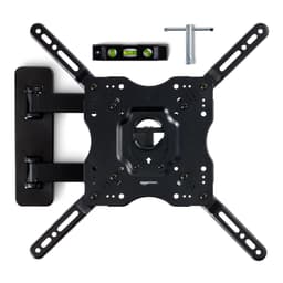 Amazon Basics Full Motion Articulating TV Monitor Wall Mount for 26" to 55" TVs and Flat Panels up to 80 Lbs, Black 26" to 55" Full Motion Articulating