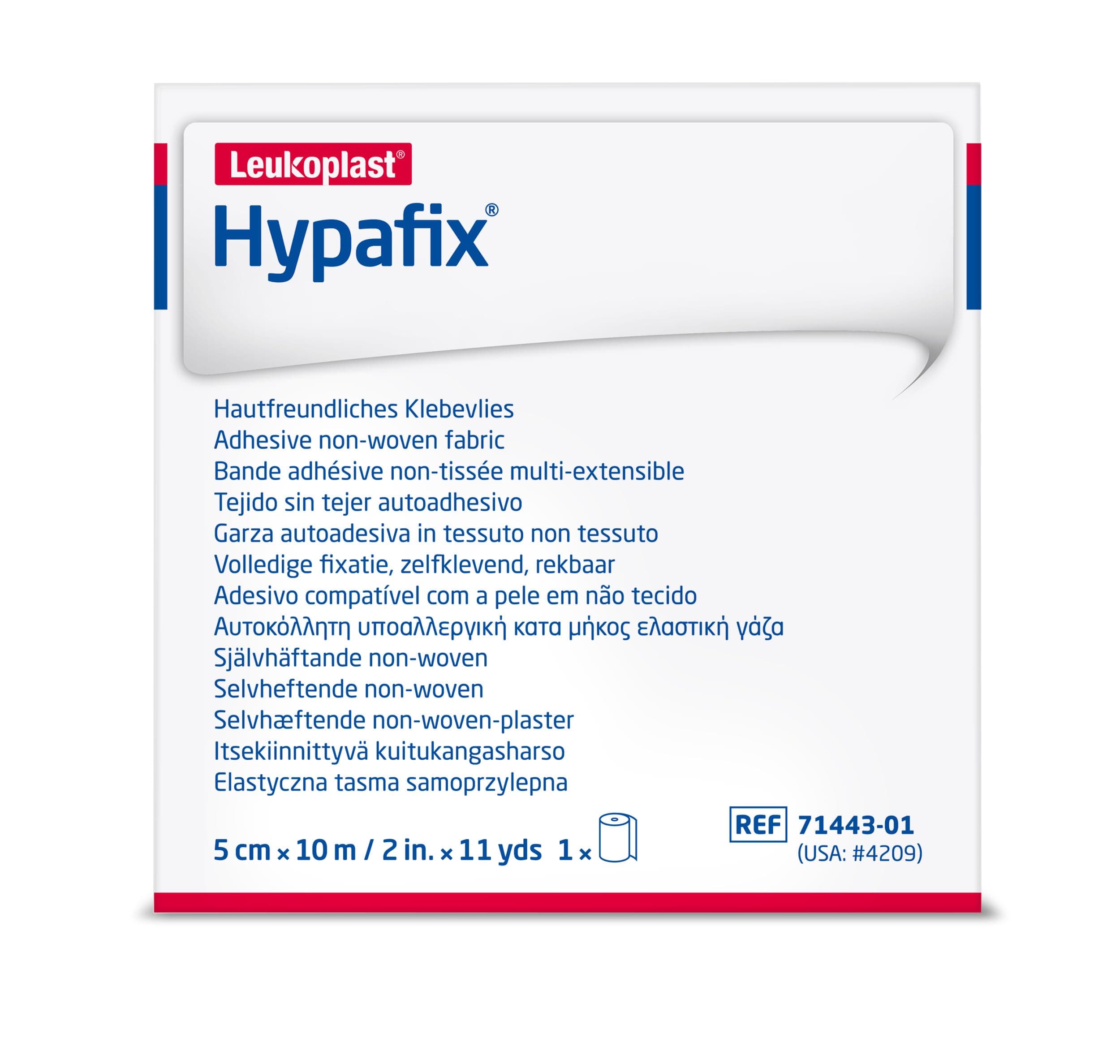 Hypafix Flexible Wide-Area Fixation - for Securing Devices and Wound Dressings - 2 in x 11 yds, 1 Roll