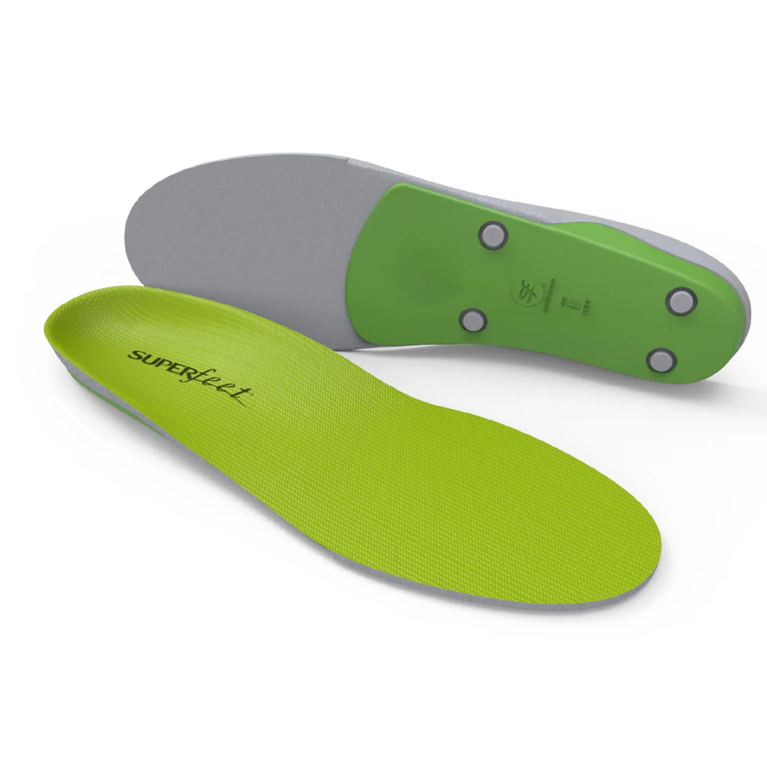 Superfeet All-Purpose Support High Arch Insoles (Green) - Trim-To-Fit Orthotic Shoe Inserts - Professional Grade - Men 9.5-11 / Women 10.5-12