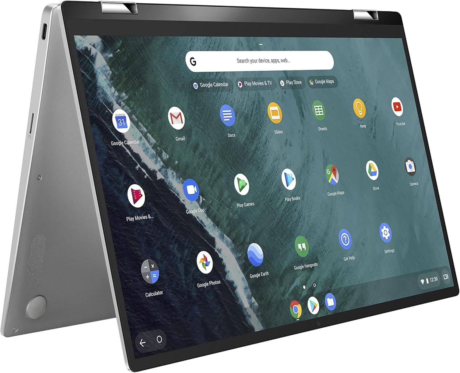ASUS Chromebook Flip C434 2-In-1 Laptop, 14" Full HD Touchscreen 4-Way NanoEdge, Intel Core M3-8100Y Processor, 4GB RAM, 64GB eMMC Storage, All-Metal Body, Backlit KB, Chrome OS- C434TA-DSM4T, Silver Core M3 | 4GB | 64GB