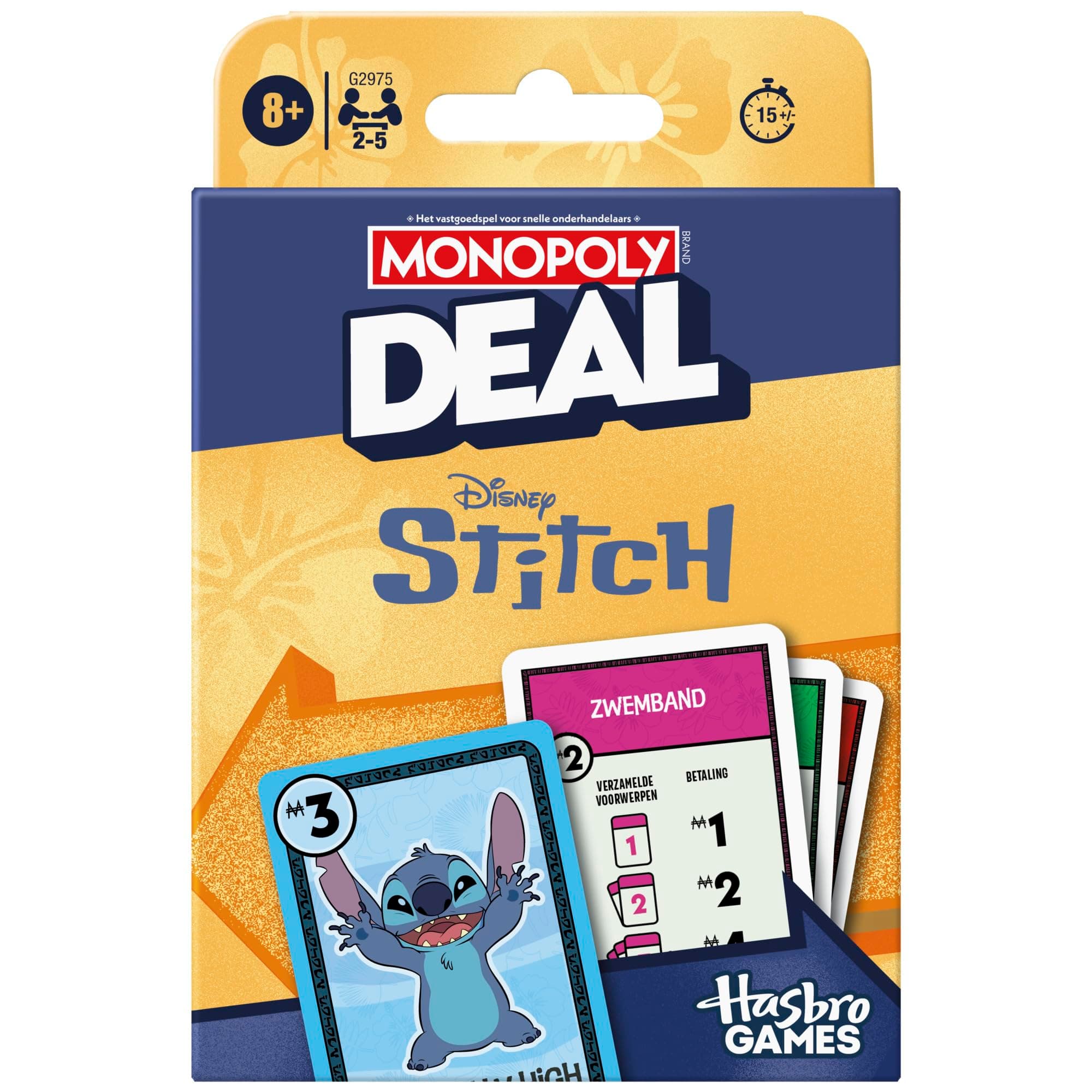 Monopoly Deal Disney Stitch Edition, card game - Dutch version
