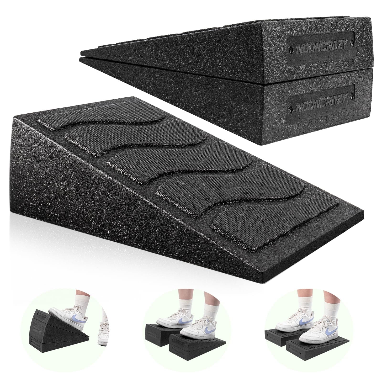 Slant Board for Calf Stretching, 5 Adjustable Angles Incline Board, 480 lbs Weight Capacity Yoga Foam Wedge for Exercise, Squat, Ankle Mobility & Physical Therapy