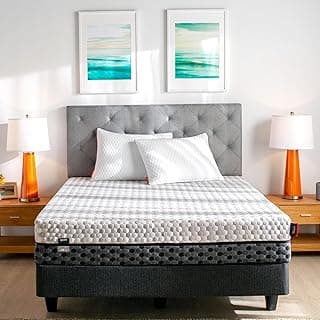 Layla 10” Copper Infused Memory Foam Mattress, Cooler and More Comfortable Sleeping, Flippable One Side Soft - Other Side Medium Firm, 2 Free Memory Foam Pillows (Queen) 120 Night Trial Period.