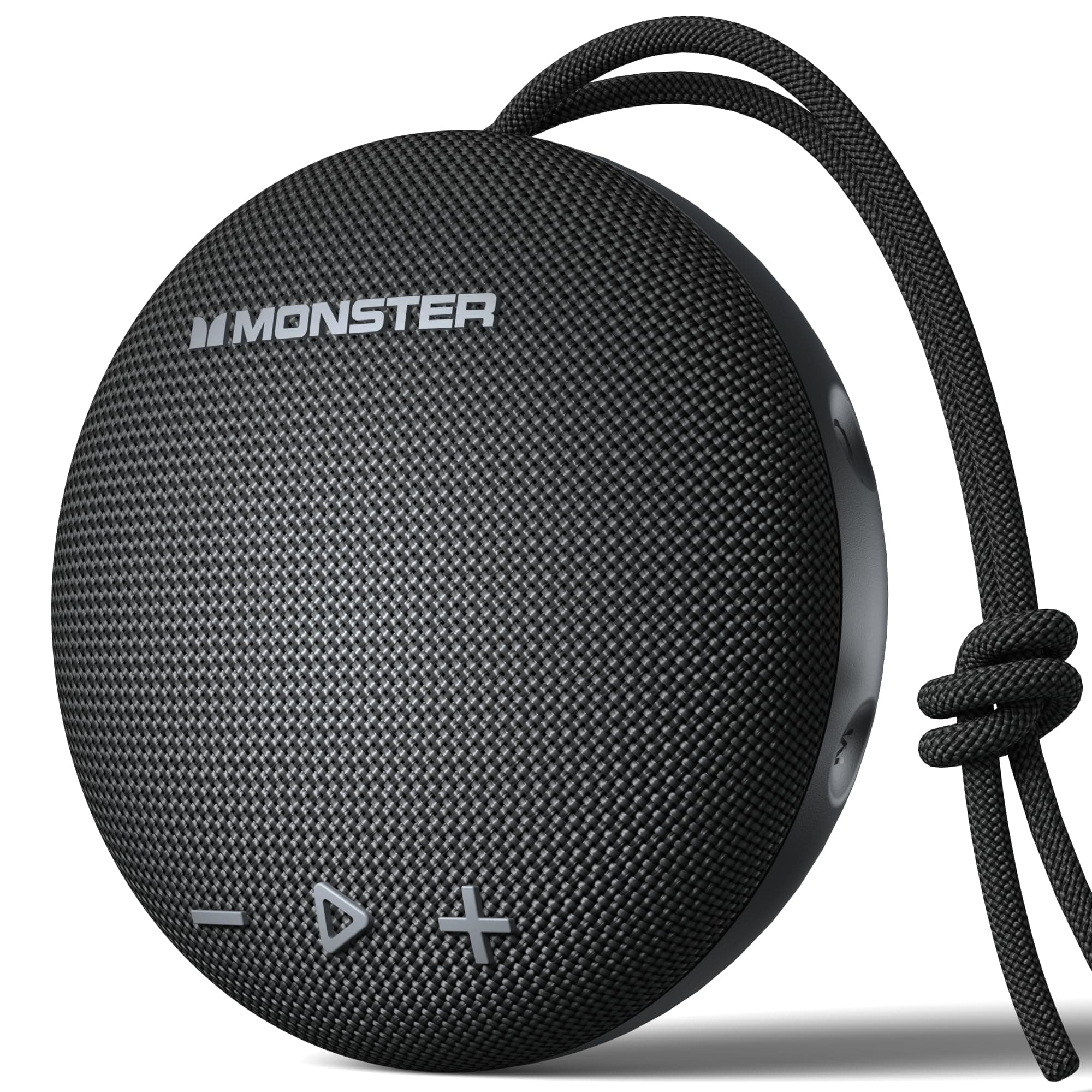 Monster Bluetooth Speaker, IPX8 Shower Speaker Waterproof, Bluetooth 5.4 with Loud HD Sound and Robust Bass, Extra Long Playtime Punchy, for Home, Beaches Portable Wireless Outdoor Speakers Ink Black