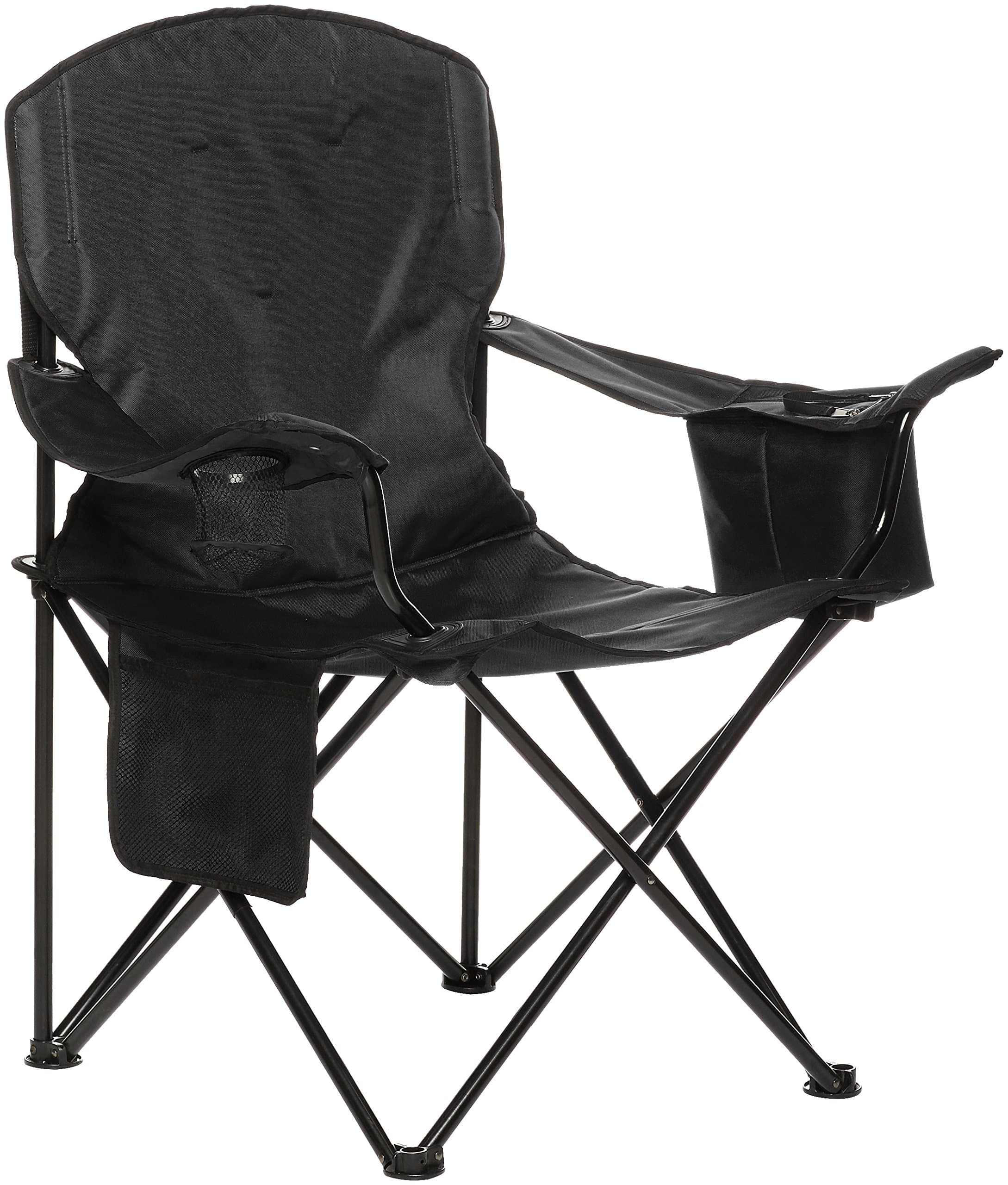Amazon Basics Camping Chair X Large, Padded, Black
