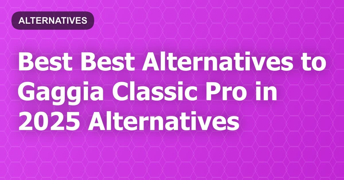 Best Alternatives to Gaggia Classic Pro in 2026