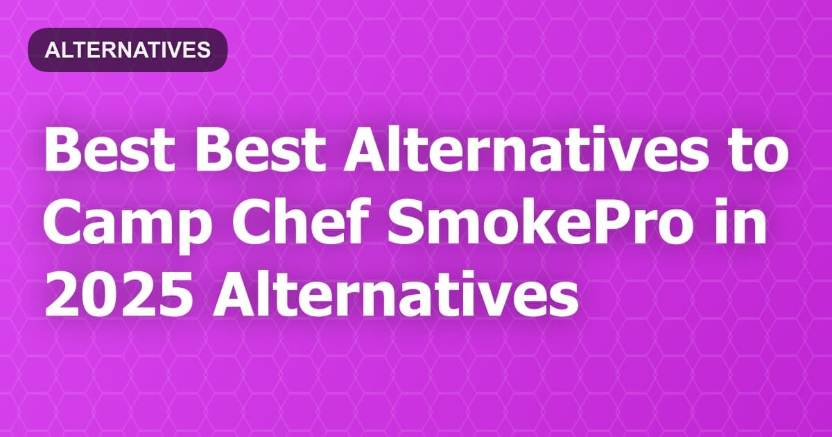 Best Alternatives to Camp Chef SmokePro in 2026