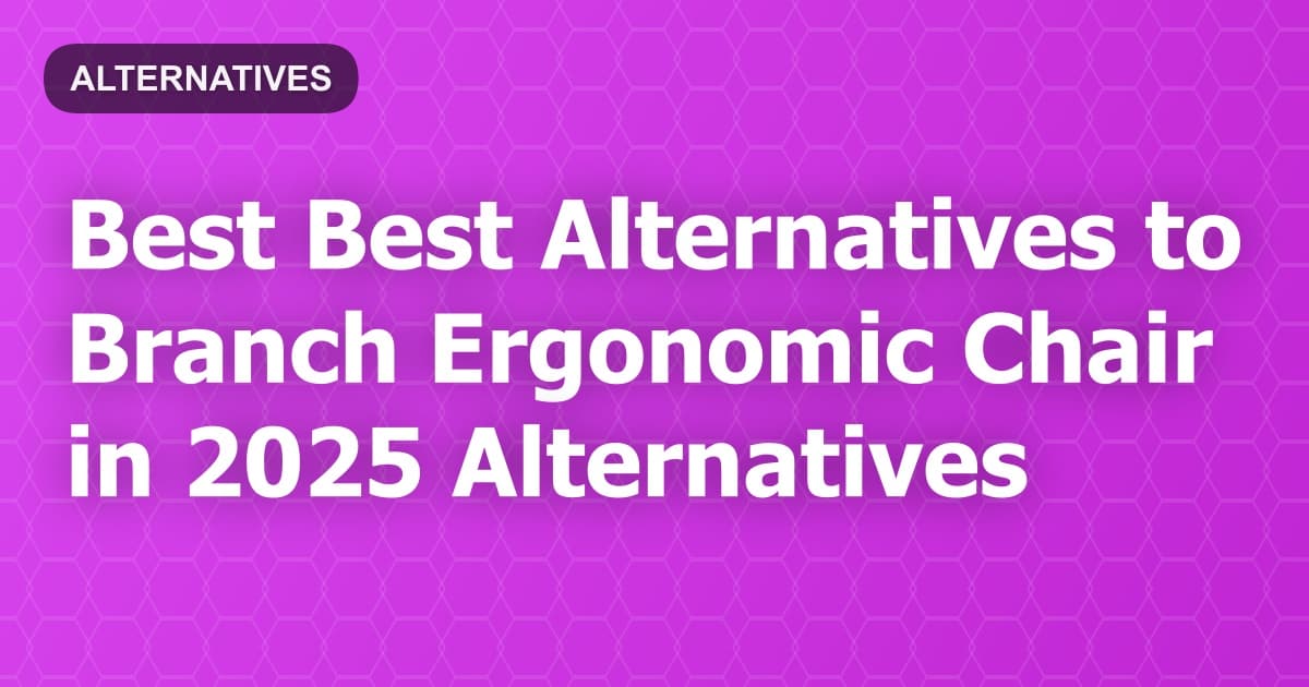 Best Alternatives to Branch Ergonomic Chair in 2026