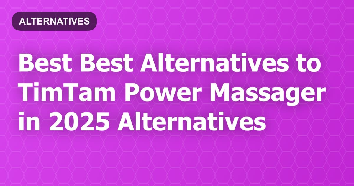Best Alternatives to TimTam Power Massager in 2026
