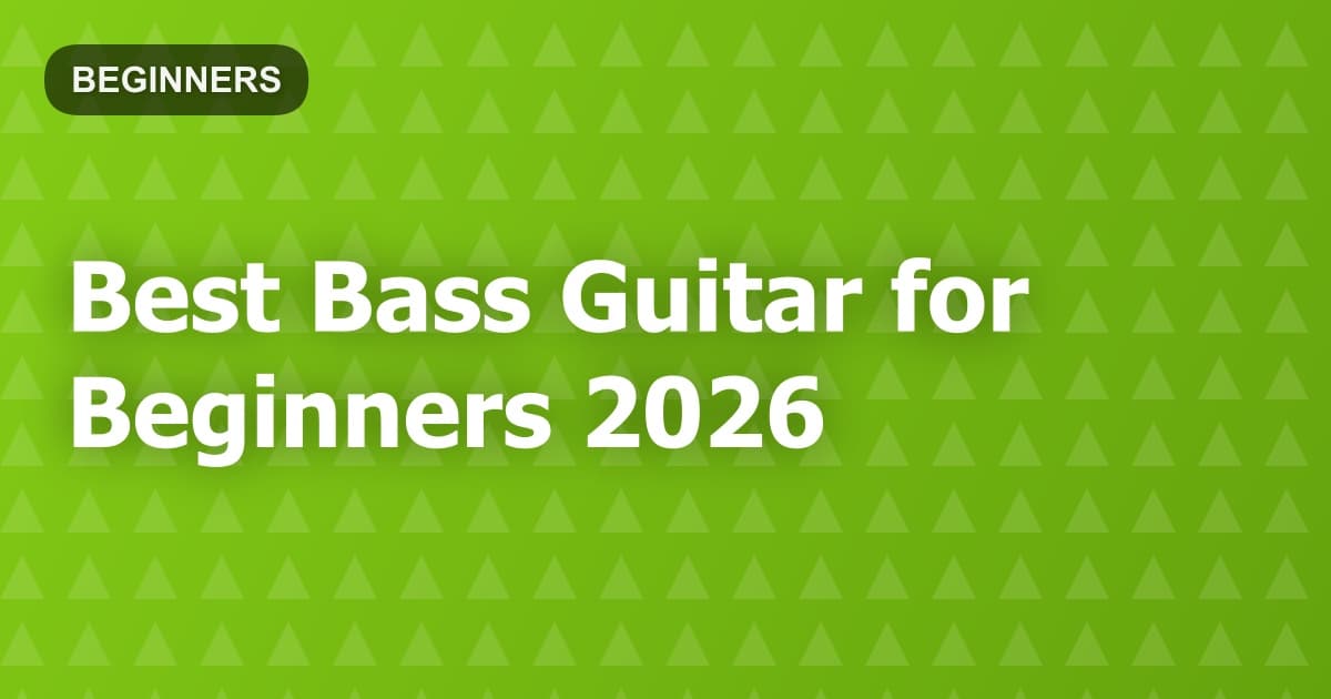 Best Bass Guitar for Beginners 2026