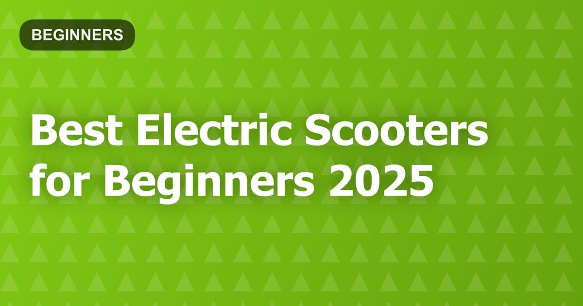 Best Electric Scooters for Beginners 2025
